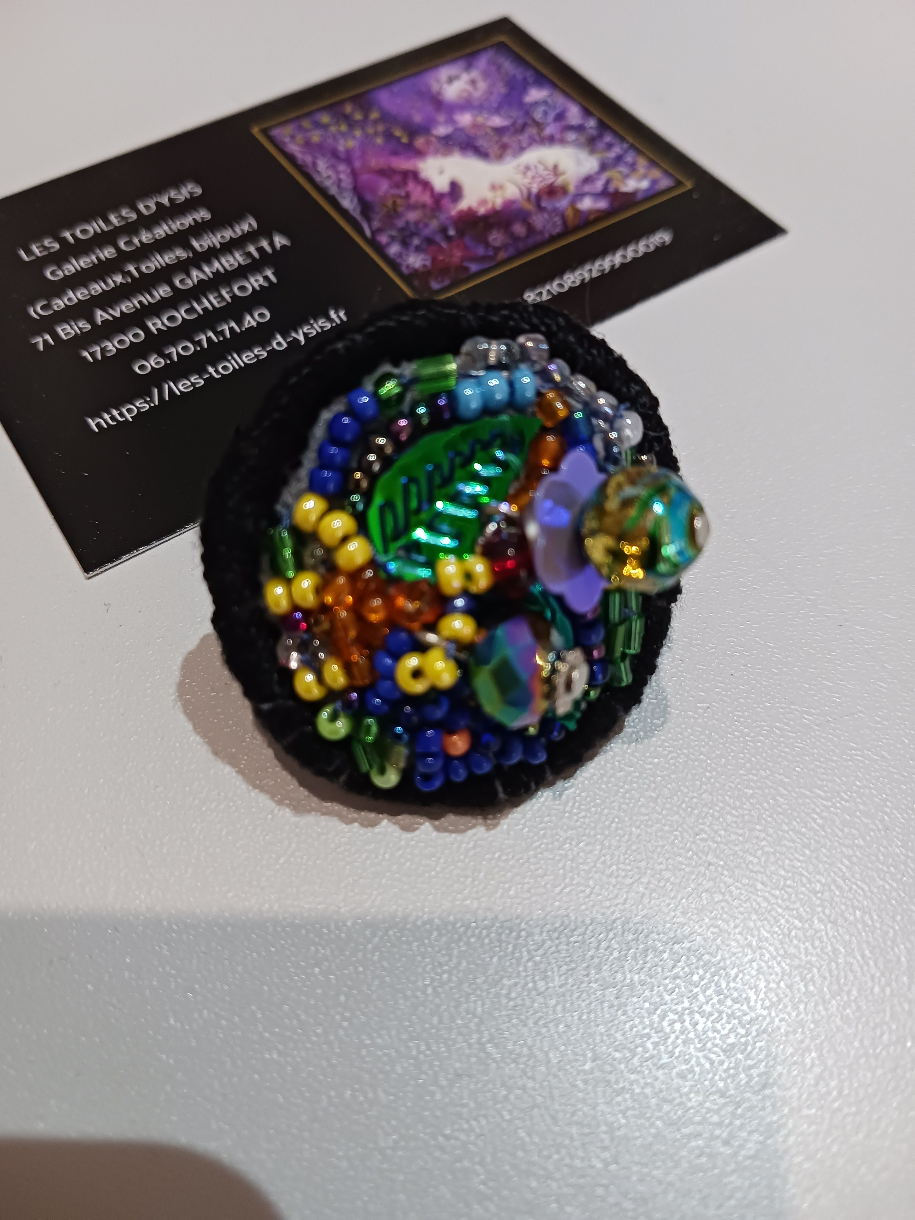 Bague Brodée "Une nuit d'été"