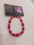 Bracelet Bonbon rouge et rose