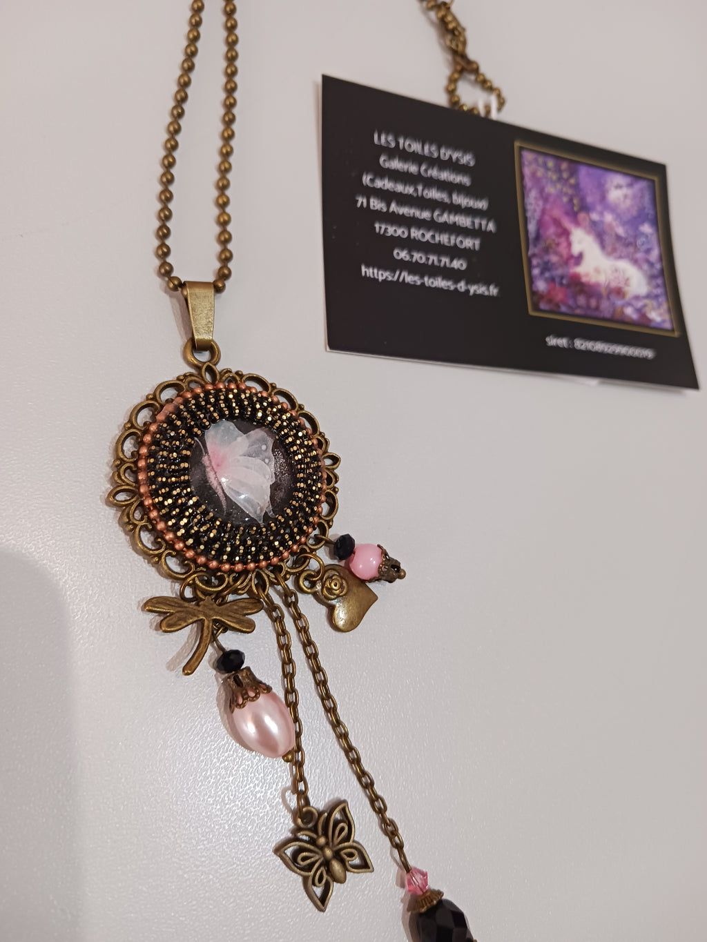 Collier "Papillon du soir"