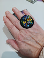 Bague Brodée "Une nuit d'été"