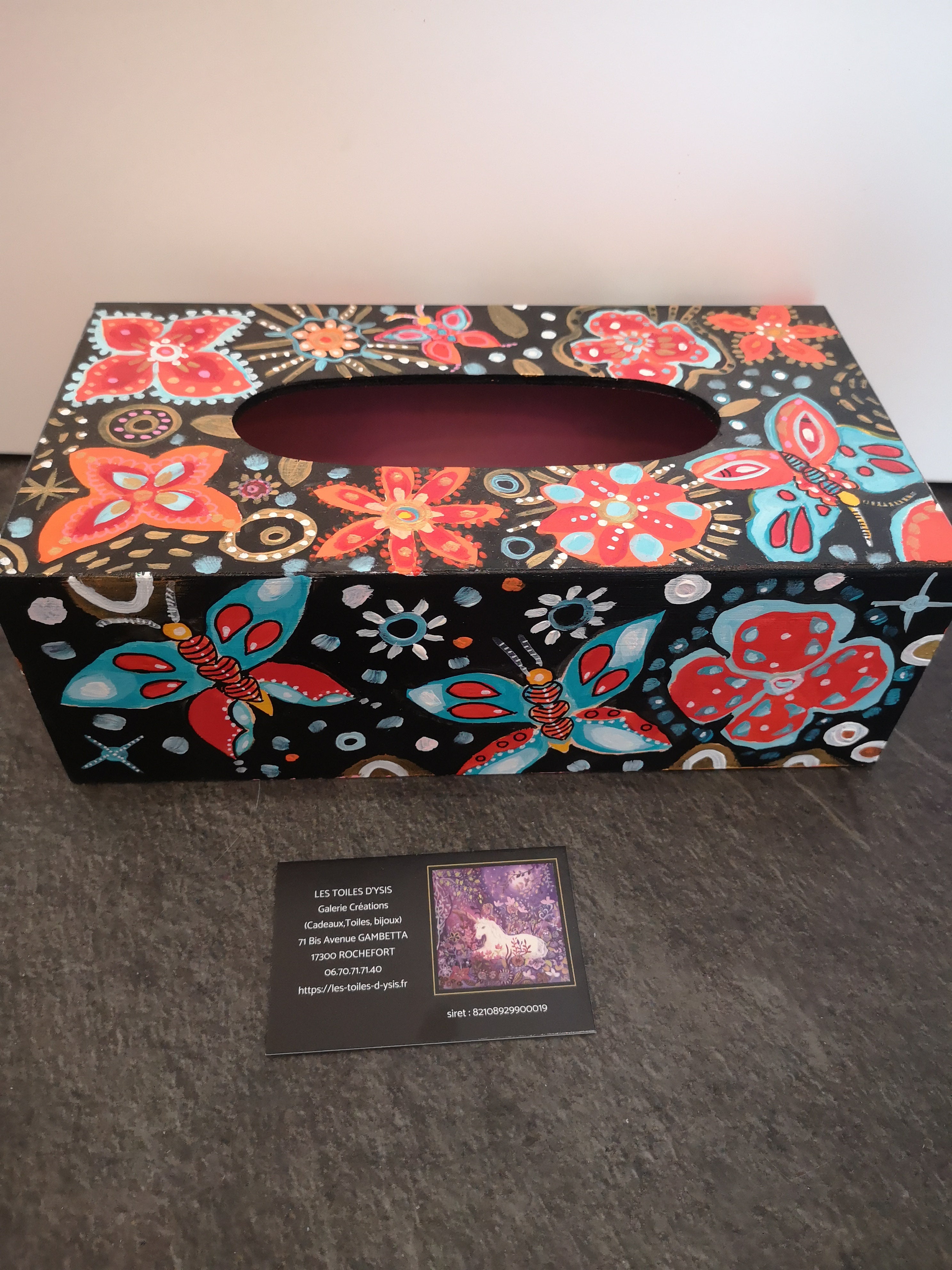 Folkart fleurs et papillons