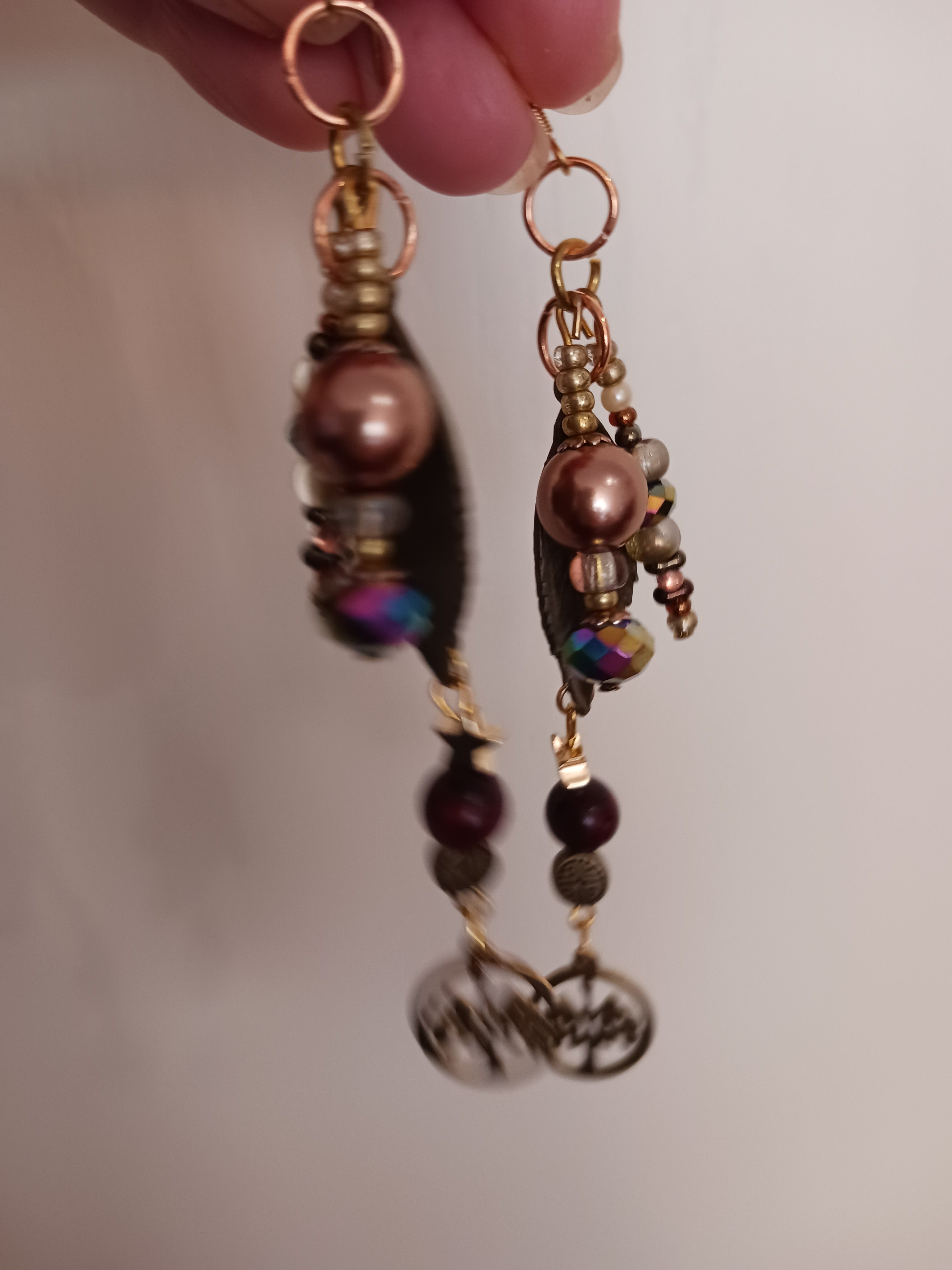 Boucles arbre de vie et chrysocolle