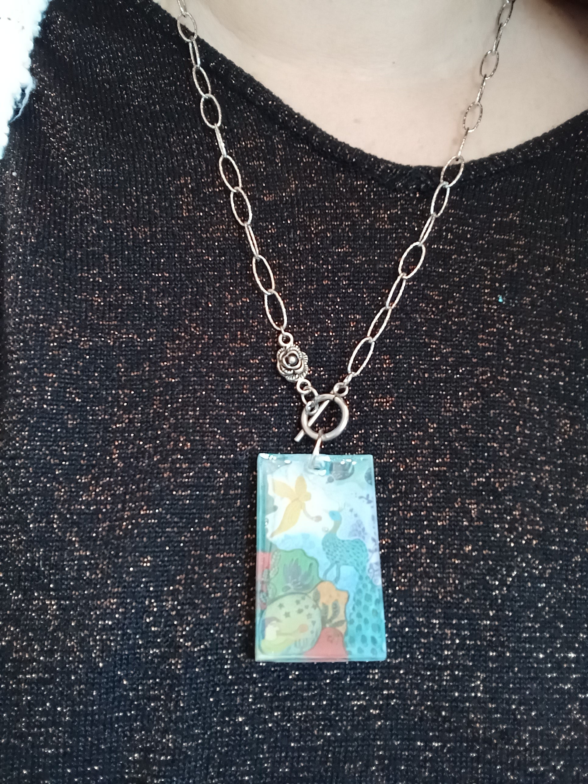 Collier Offrande Au dieu Paon