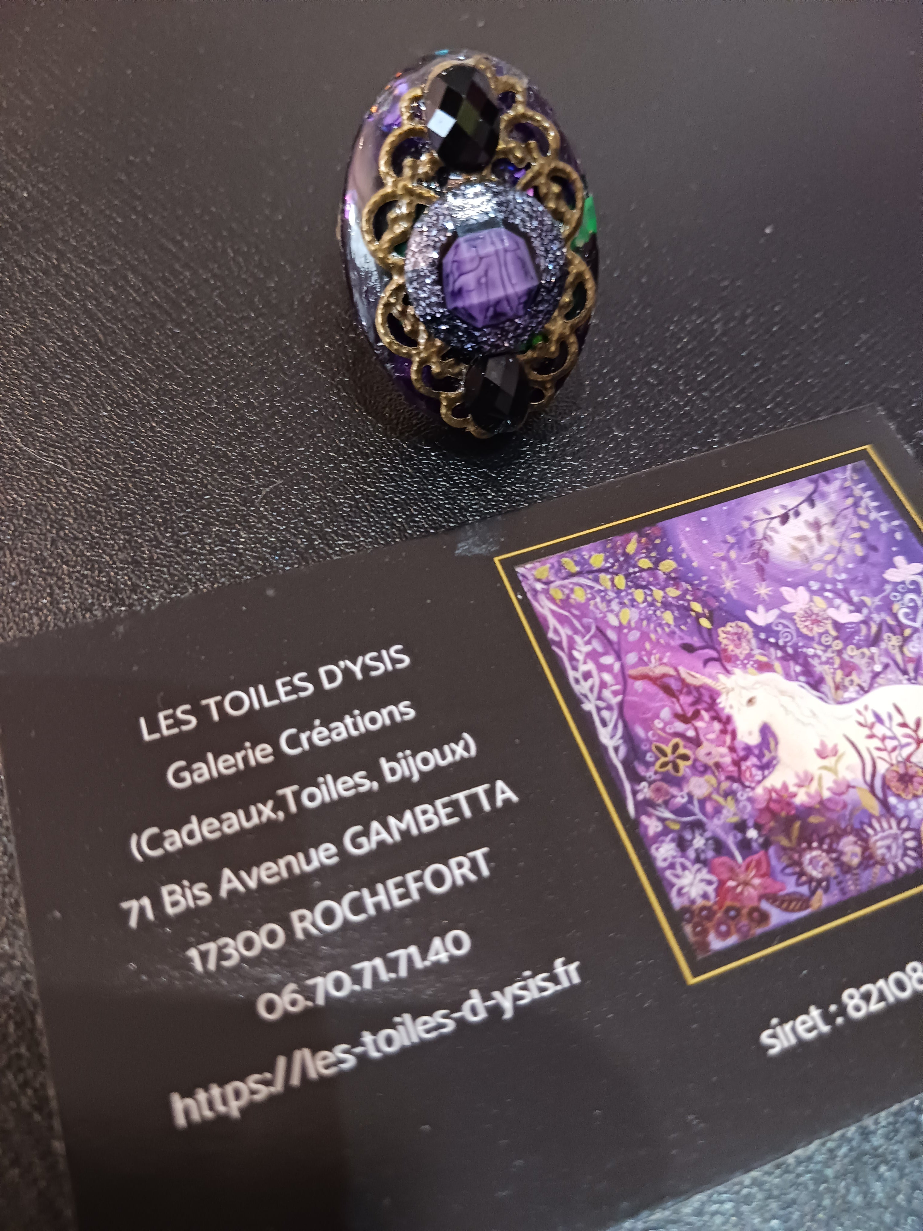 Bague Arsenic et veilles dentelles