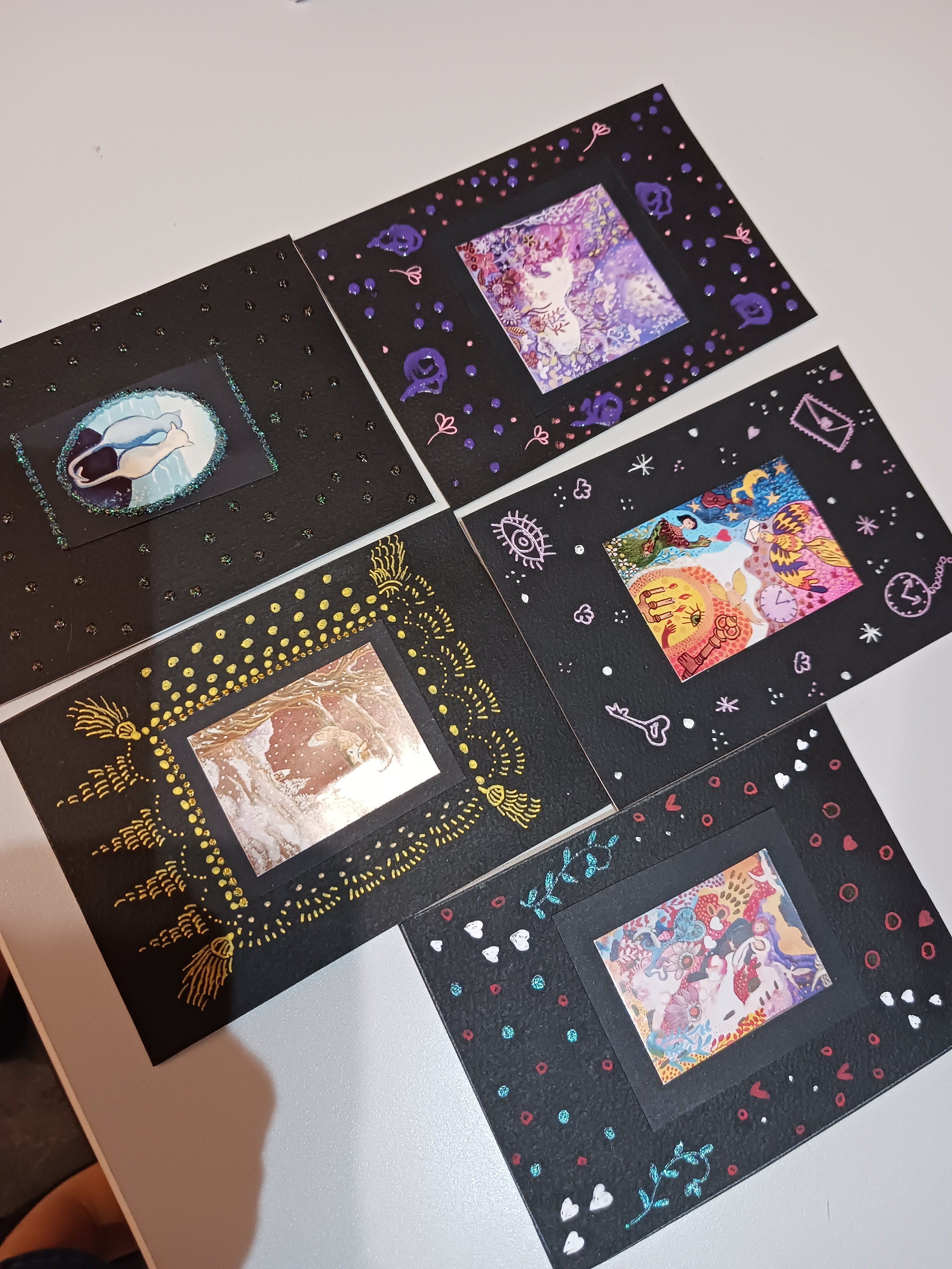 Lot petites cartes