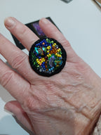 Bague Brodée "Une nuit d'été"