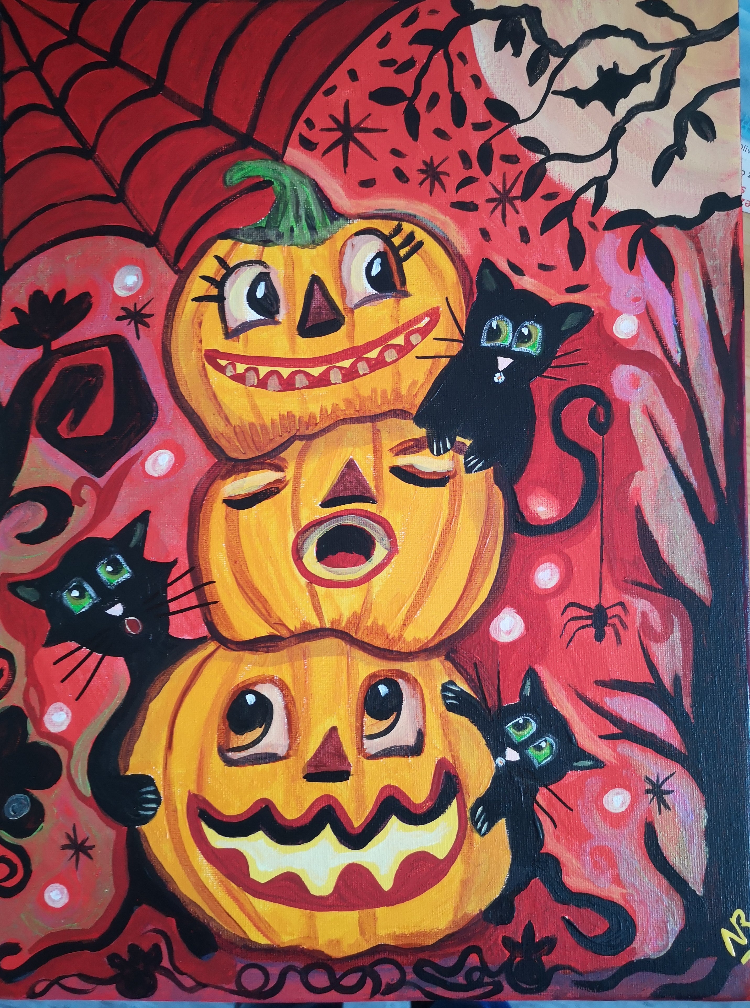 Halloween cats