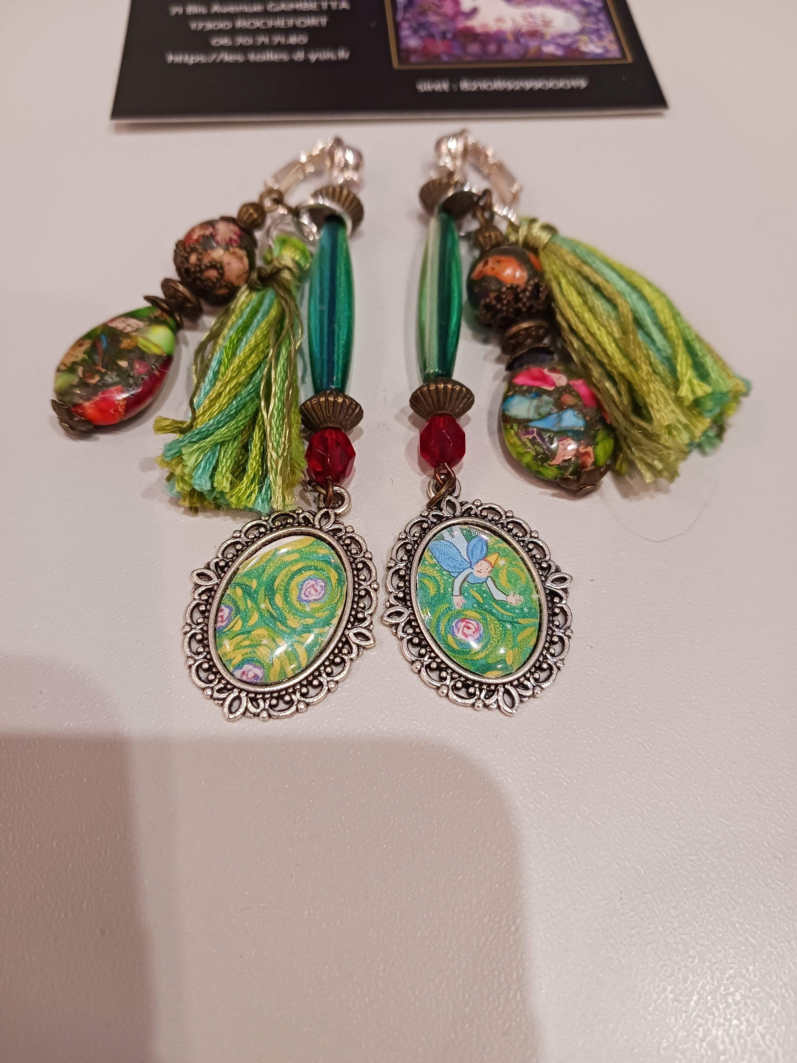 Clips Ange et Ciel de fleurs