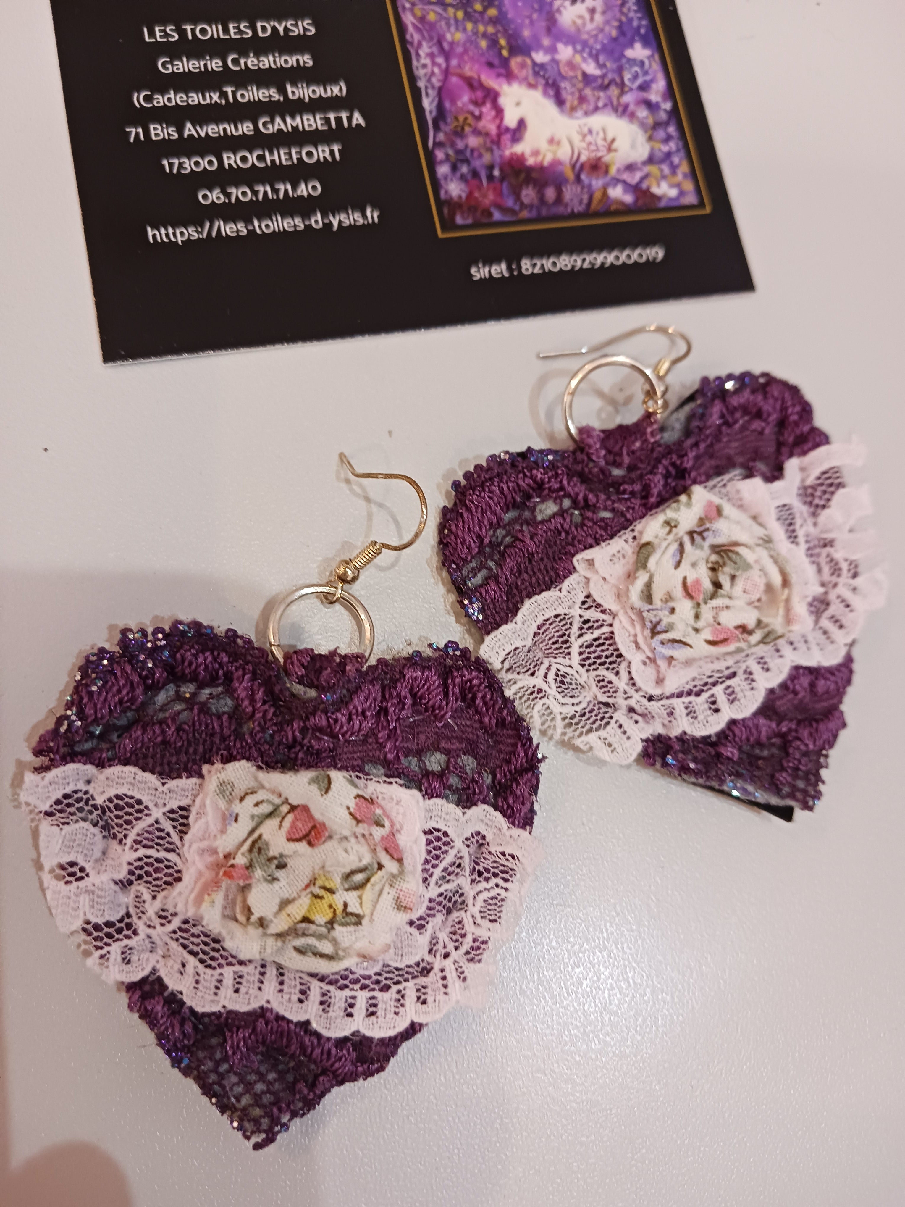 Boucles Cœur de dentelle