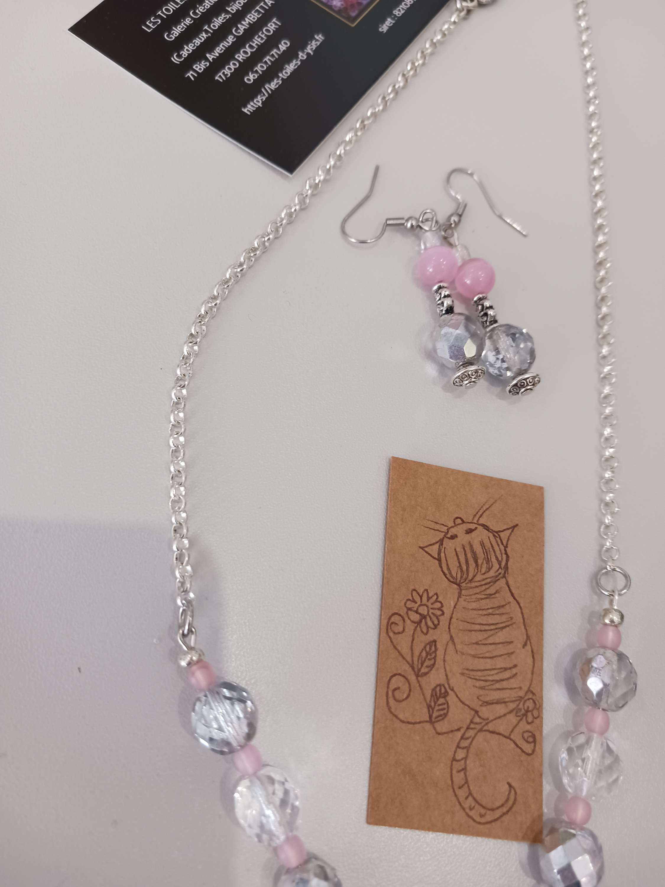 Parure petit chat sur la lune