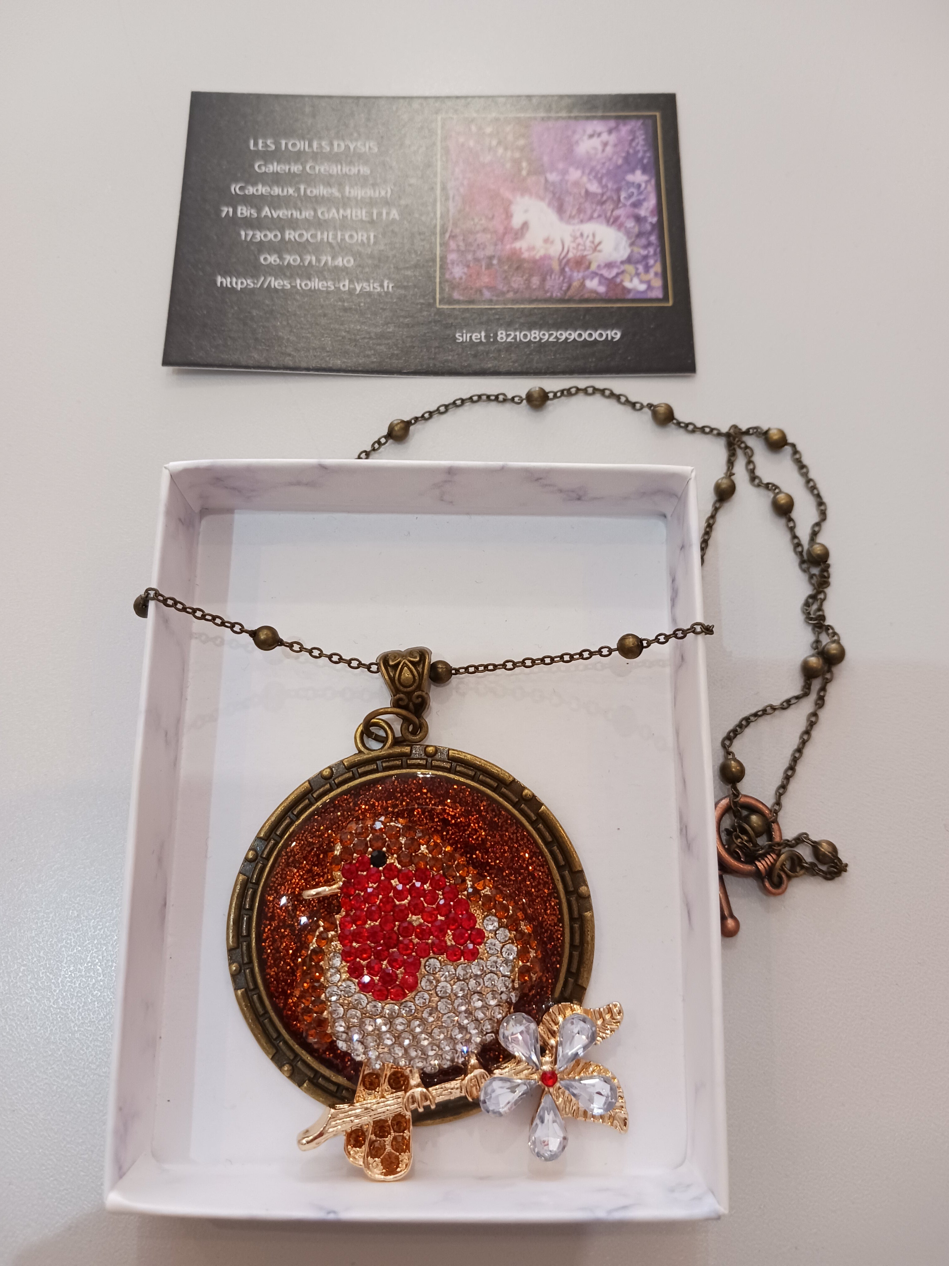 Collier petit rouge-gorge