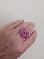 Bague "Galaxie Guimauve"