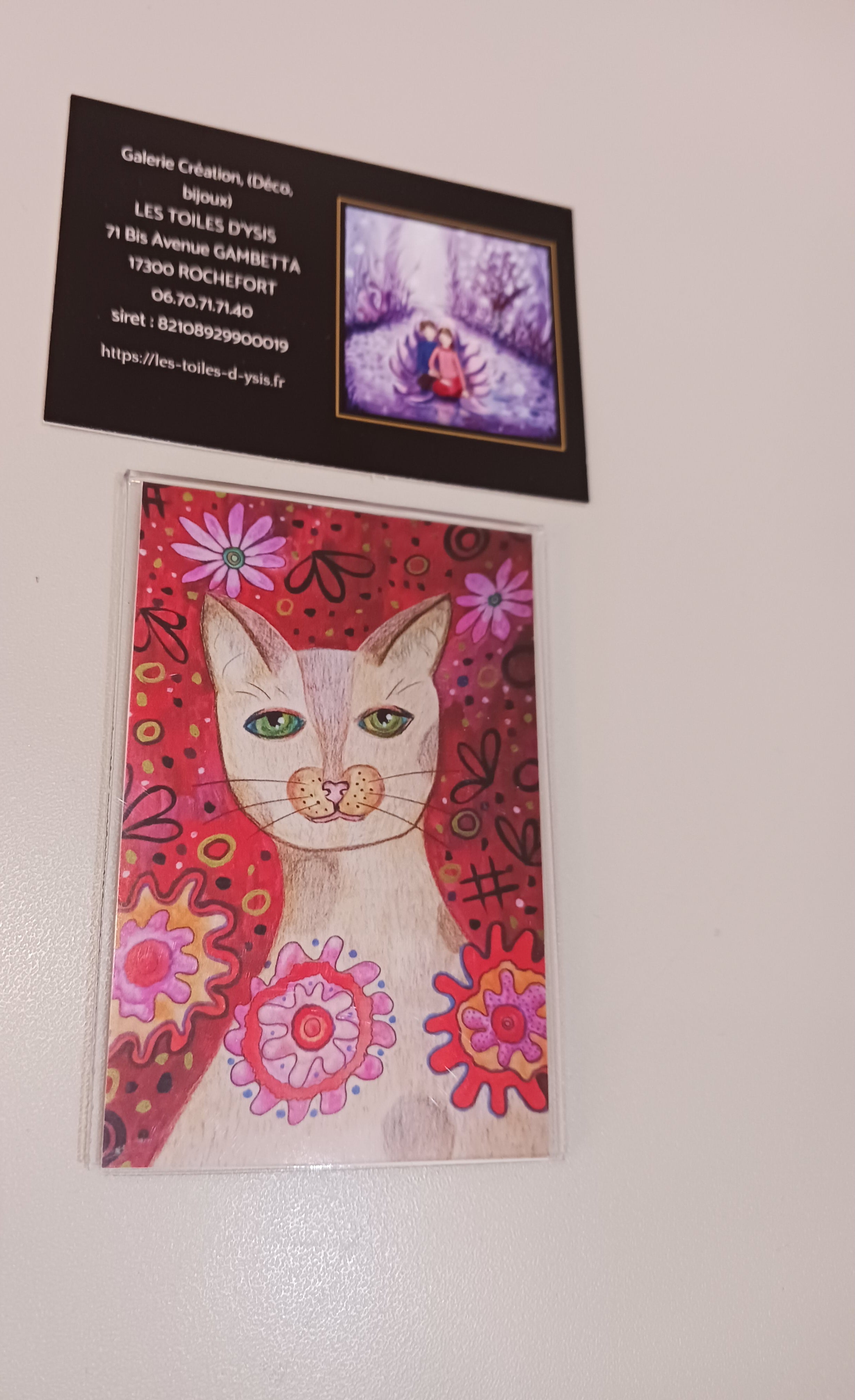 Magnet Minet dans les fleurs Vendu
