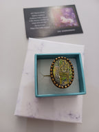 Bague "Le chat vert"