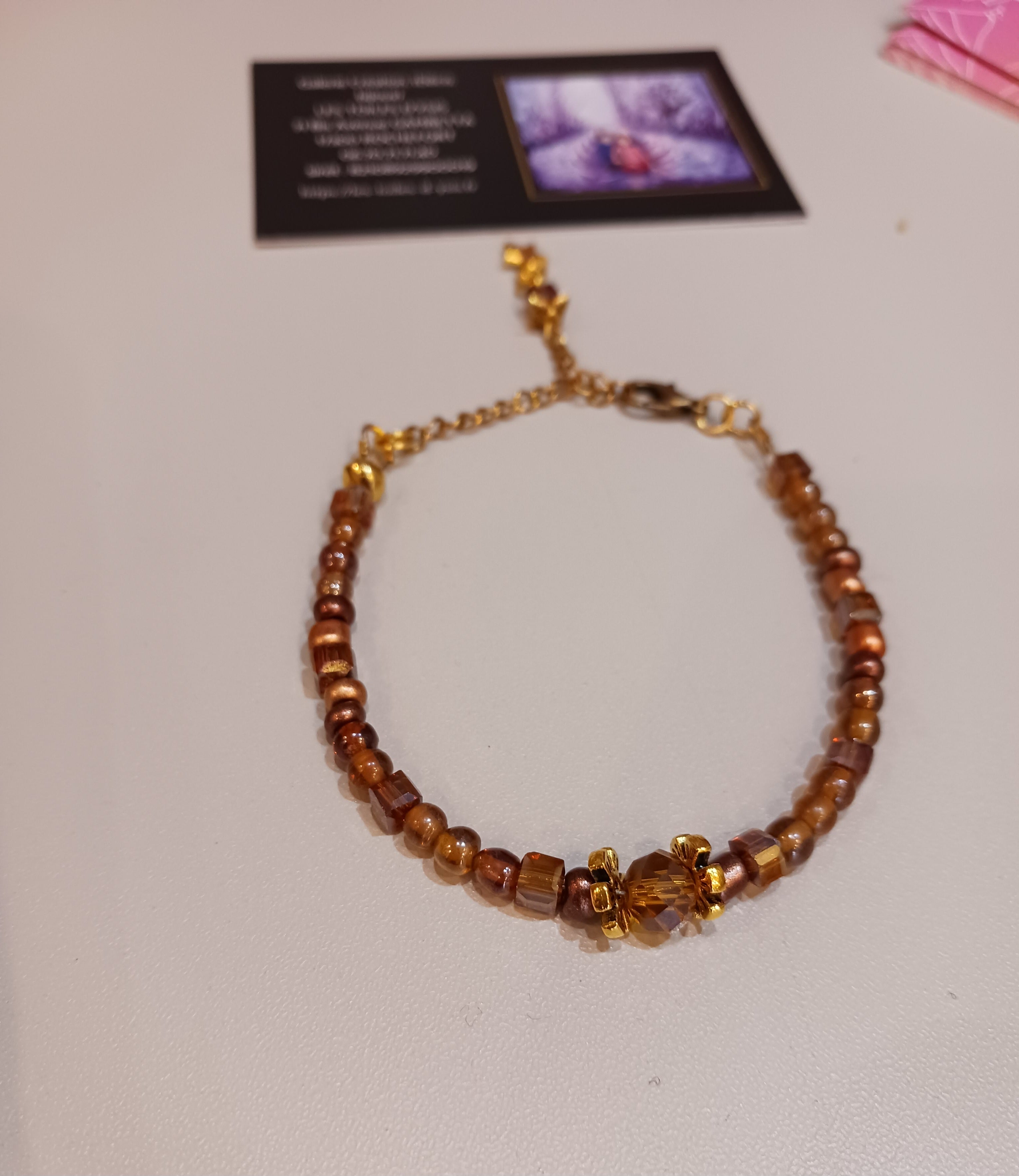 bracelet miel étoilé