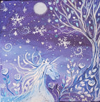 Licorne sous la neige