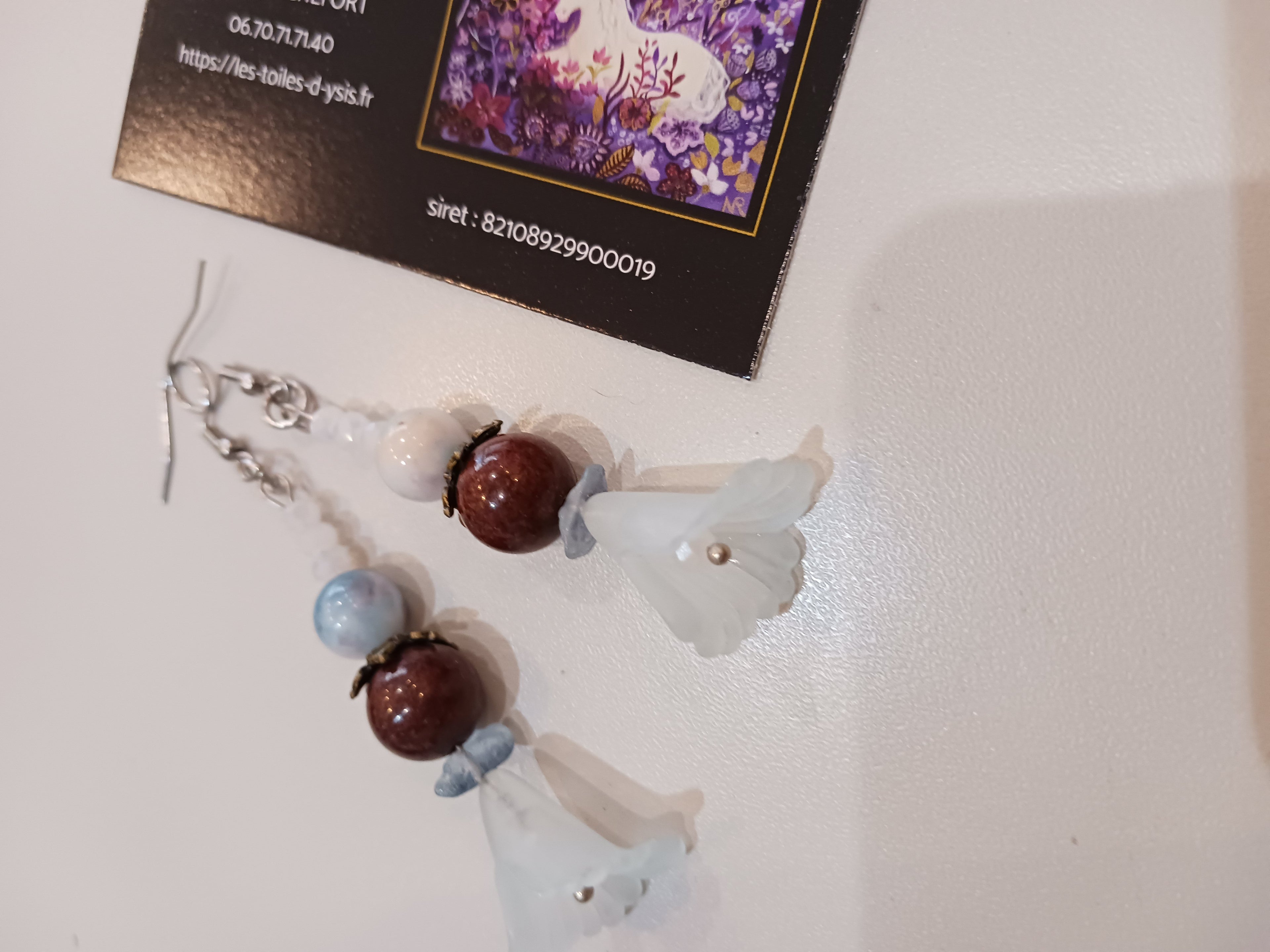 Boucles bleu et chocolat