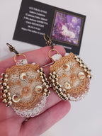 Boucles Dentelle et perles