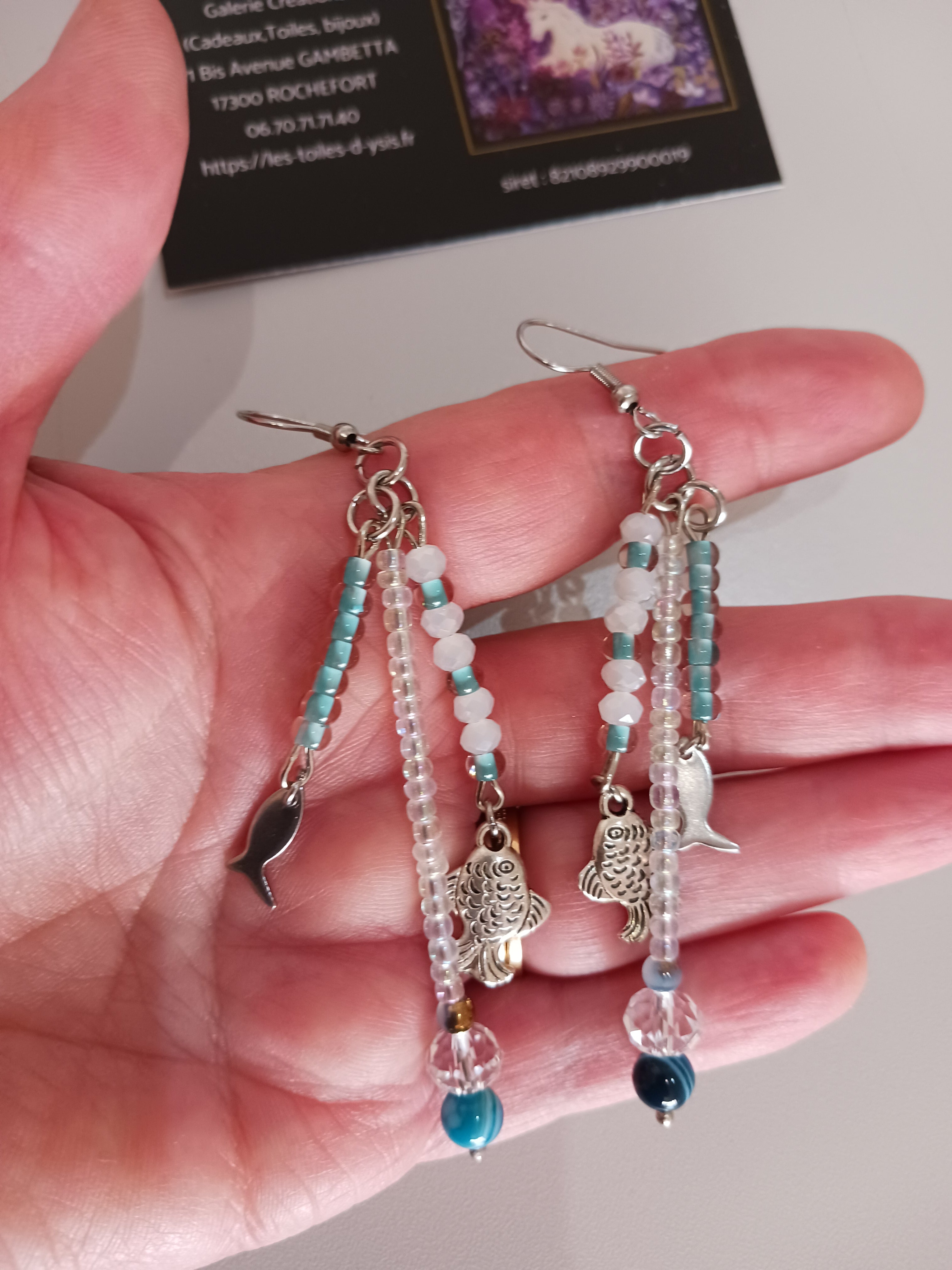 Boucles "Les petits poissons"