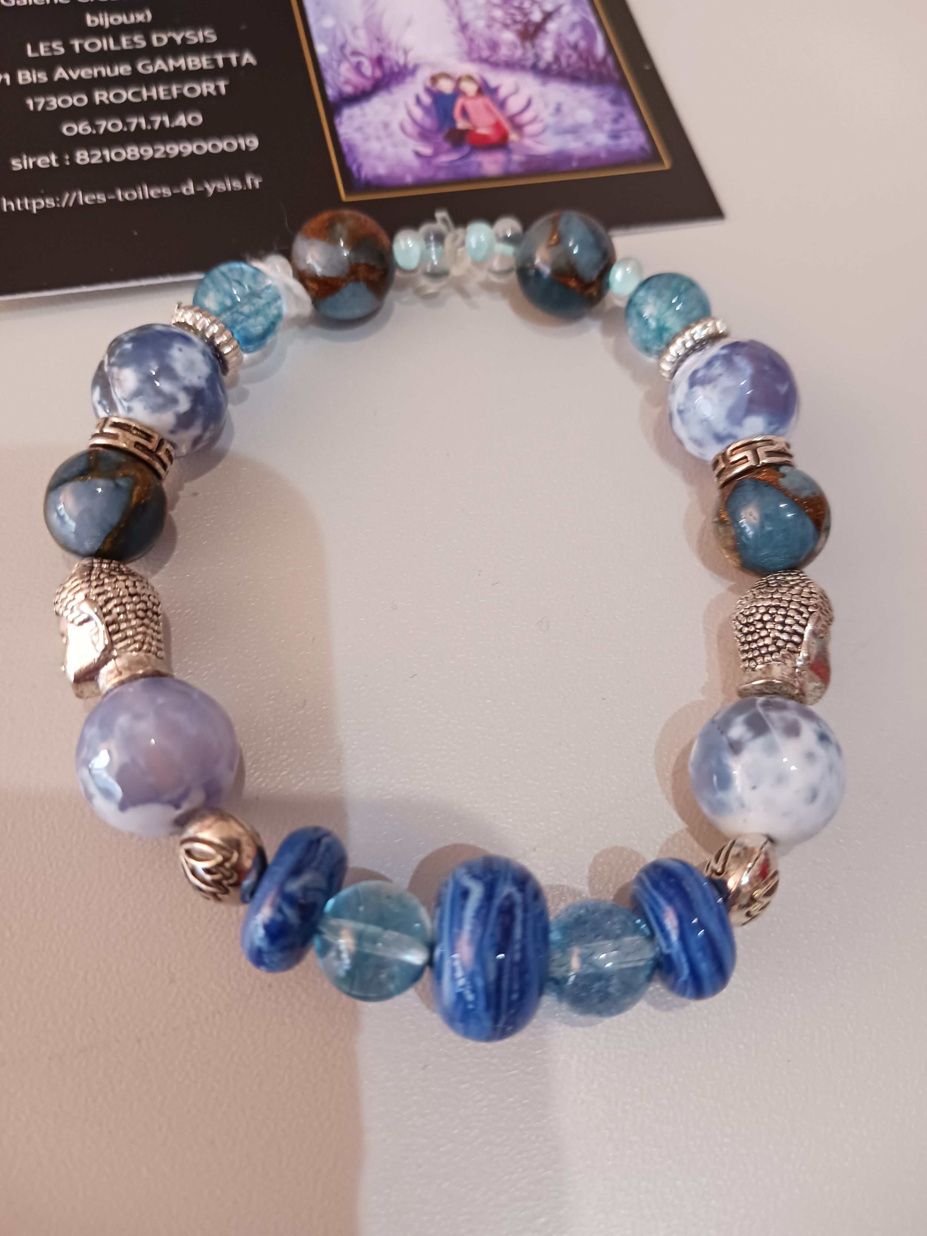 Bracelet fleurs de lotus