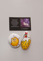 Duo galets "Cocotte et poussin"