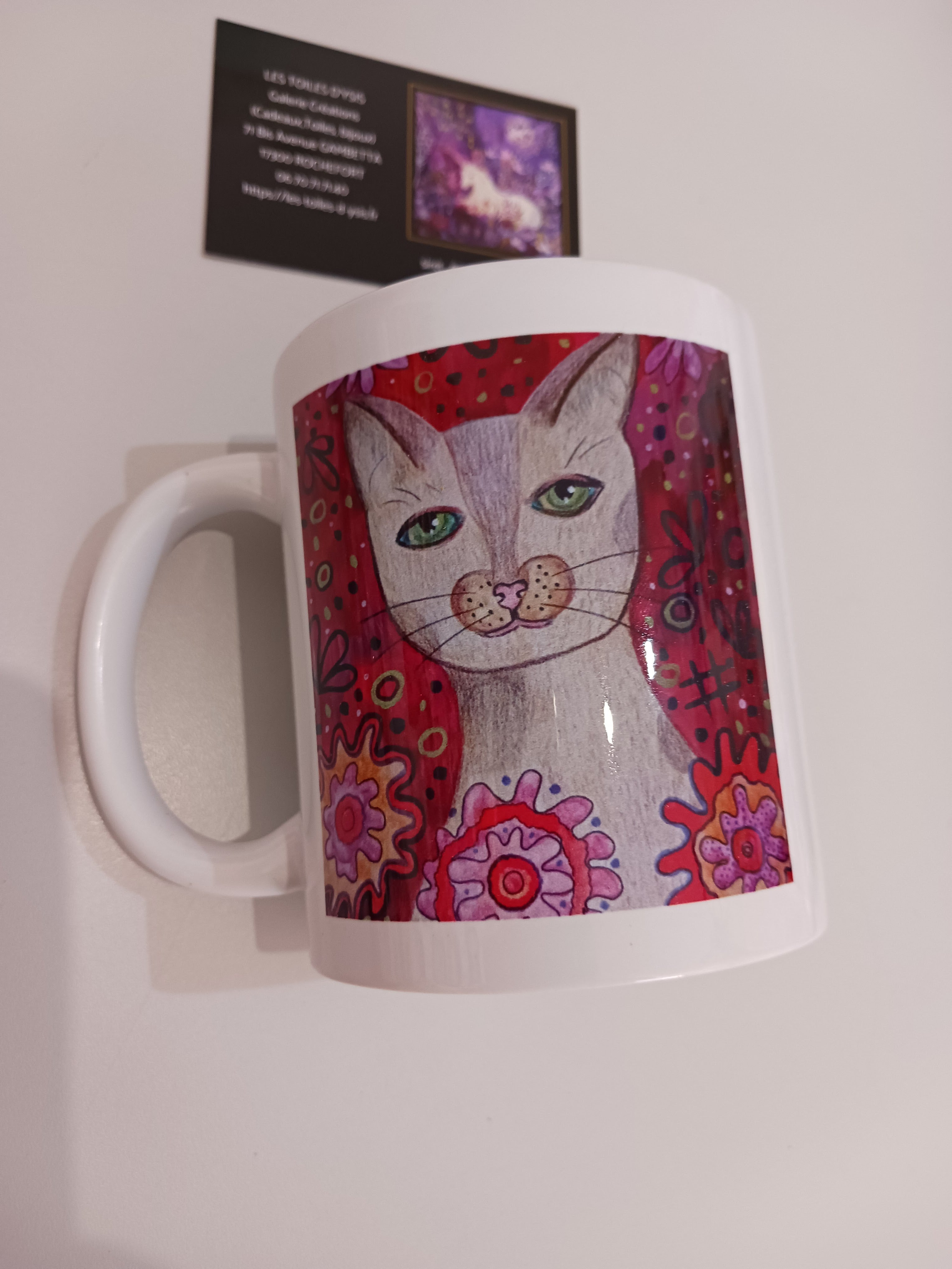 Mug Minet dans le fleurs