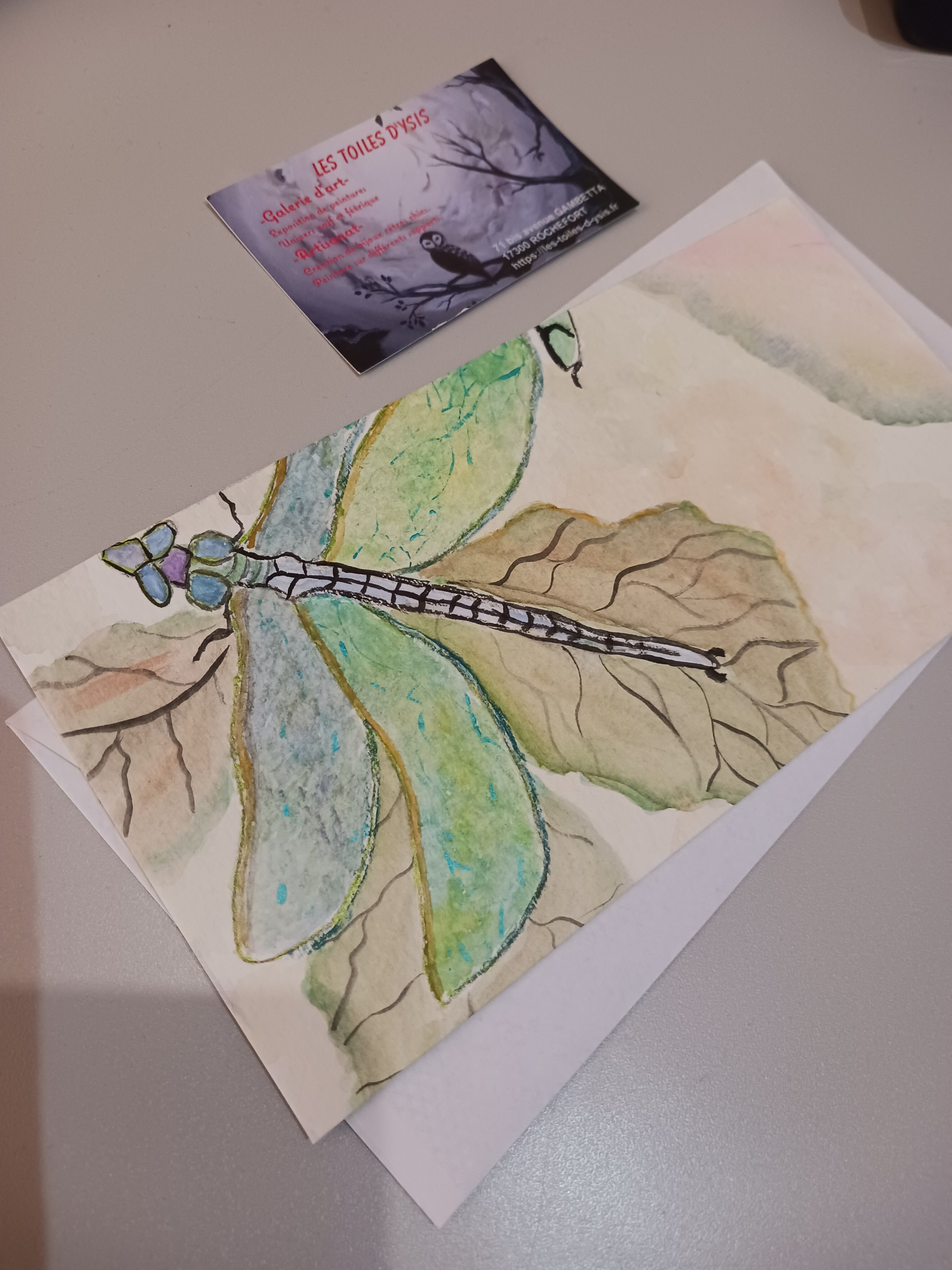 Carte libellule