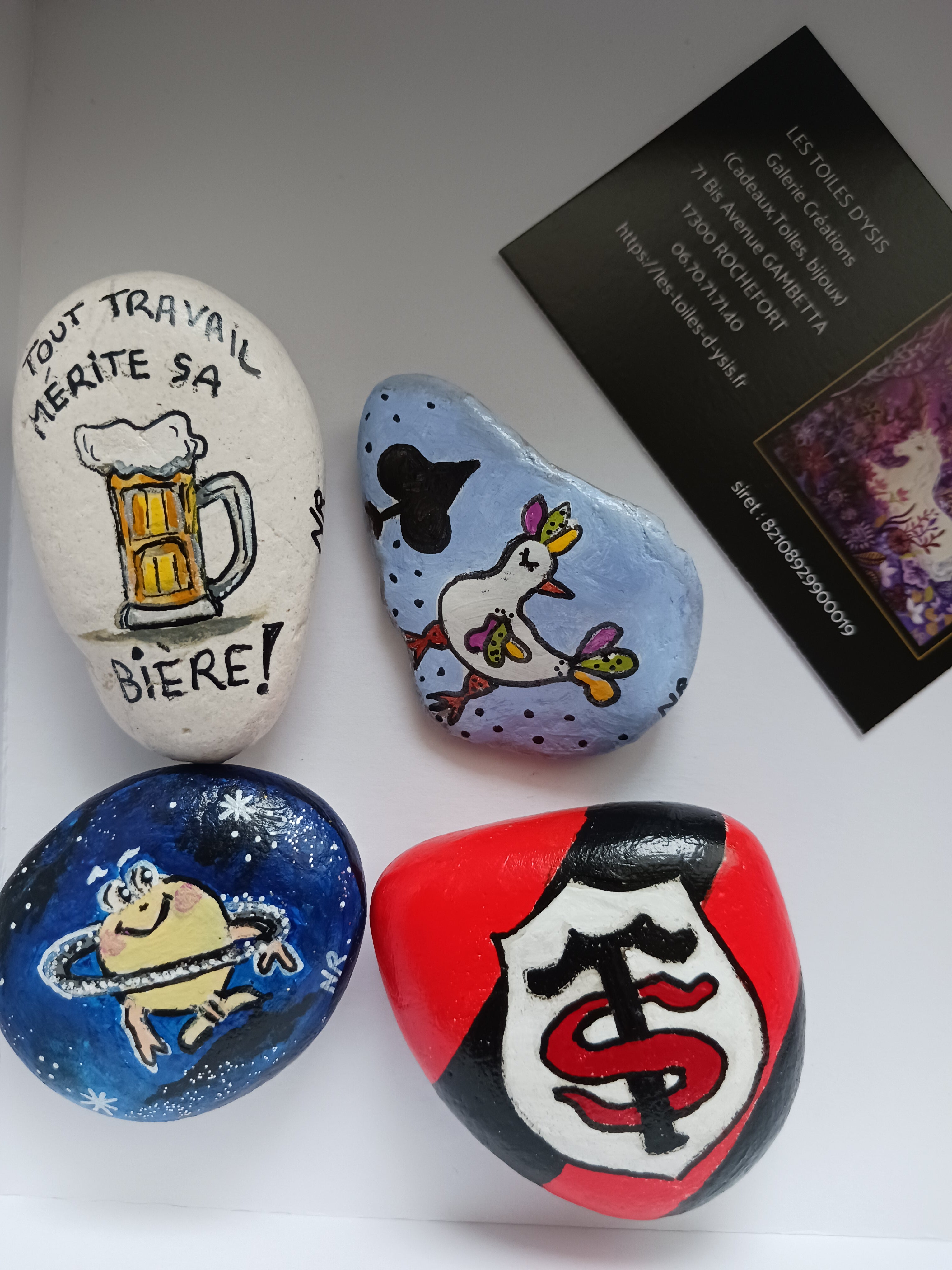 Commande spéciale de galets à théme