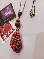 Collier chouette d'automne