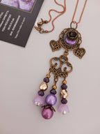 Collier Style ancien Mauve