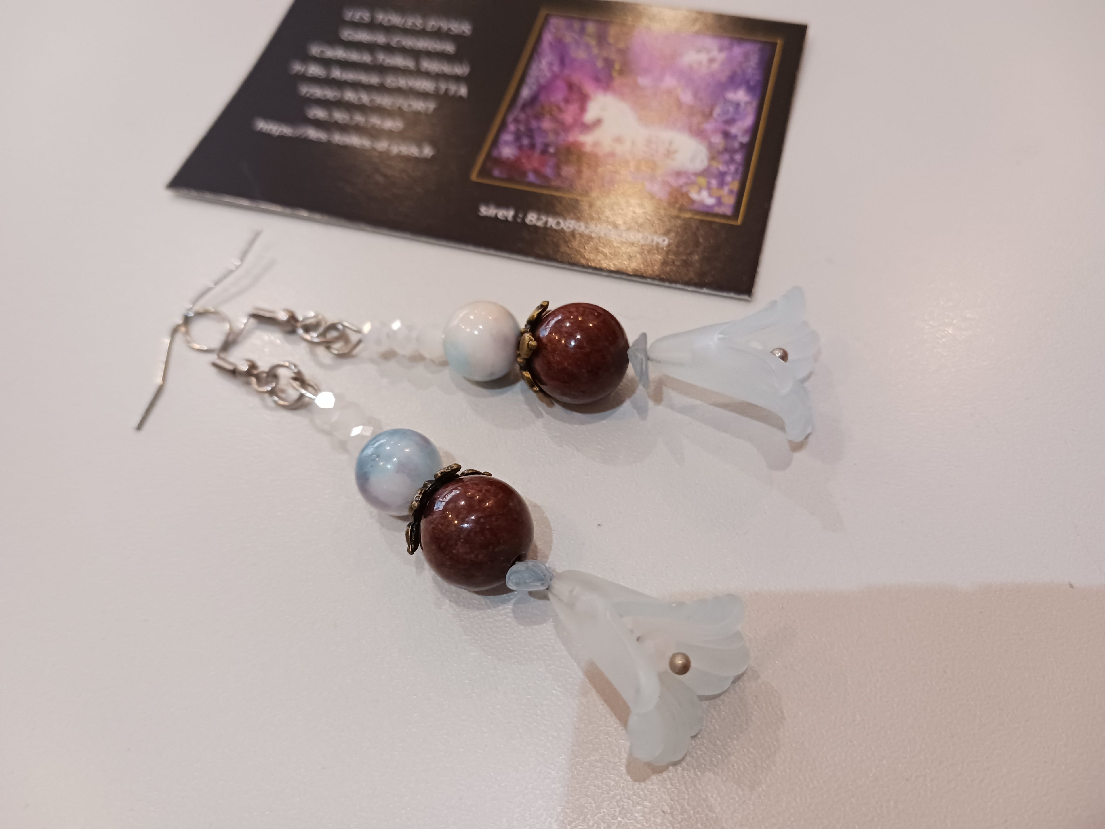 Boucles bleu et chocolat
