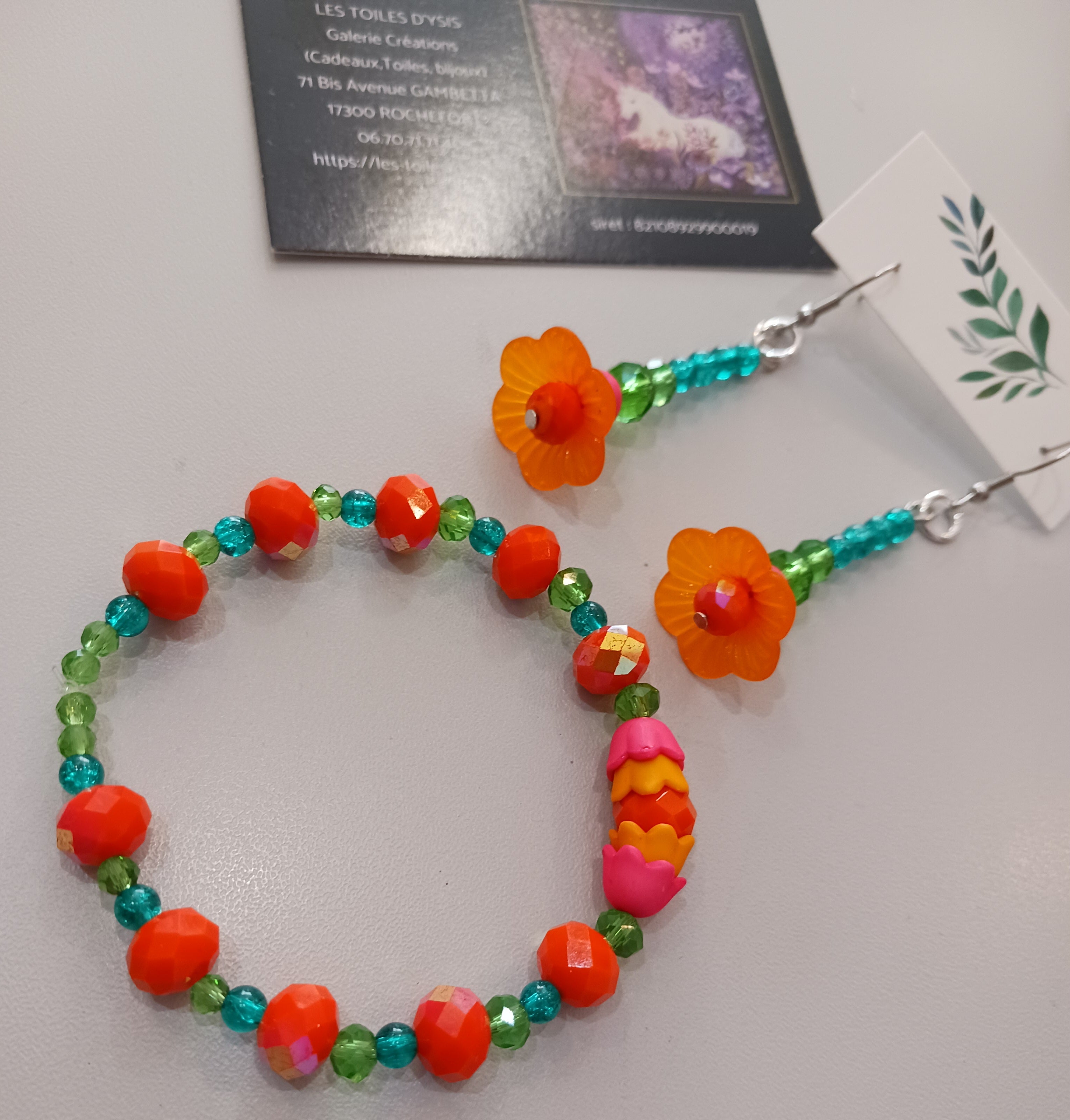 Duo Printemps Orange et vert