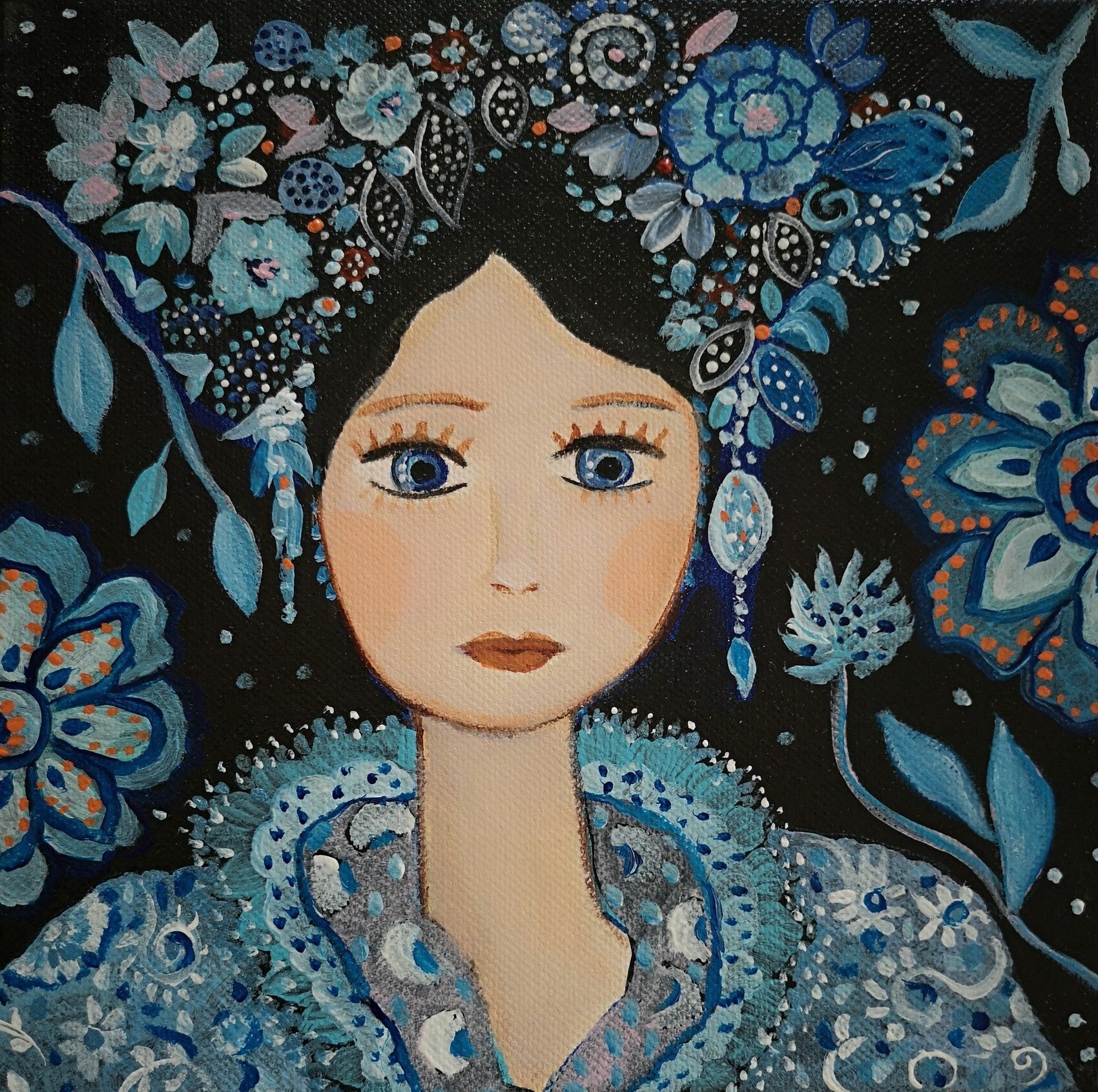 Matriochka bleue