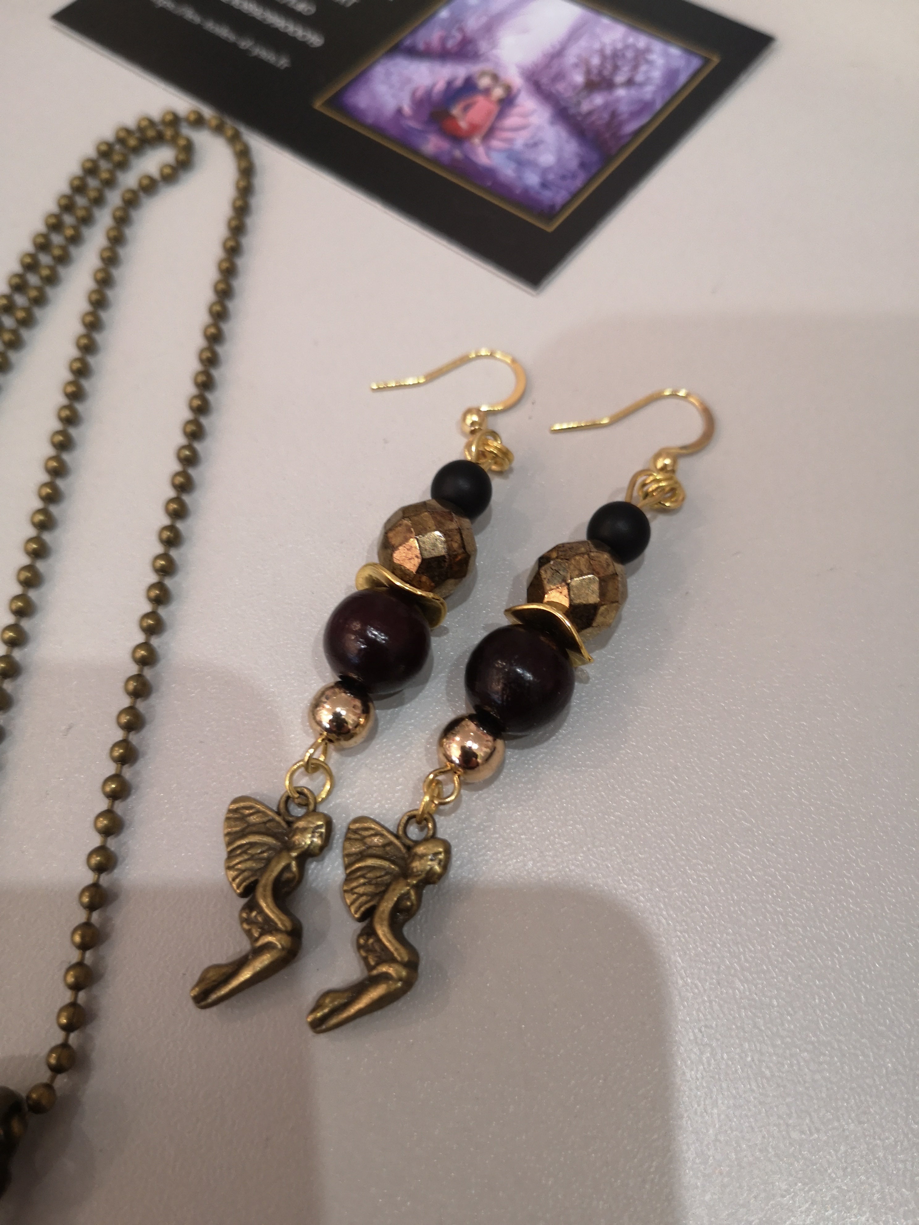 Parure bronze cœur de fée
