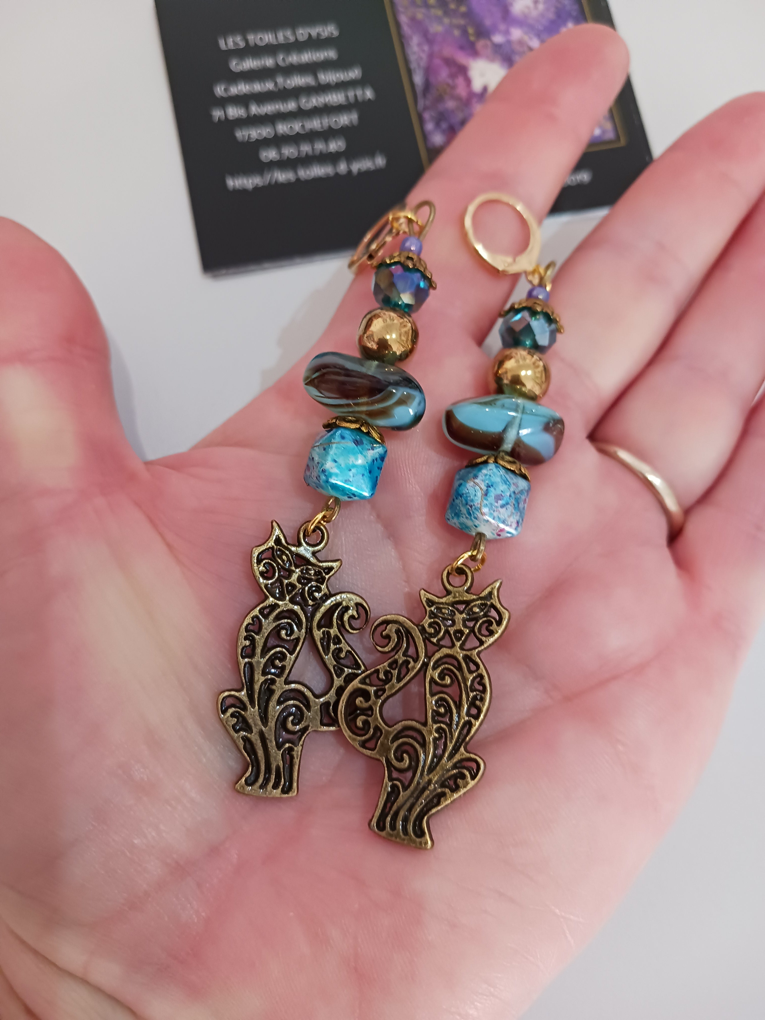 Boucles"Chat copain"