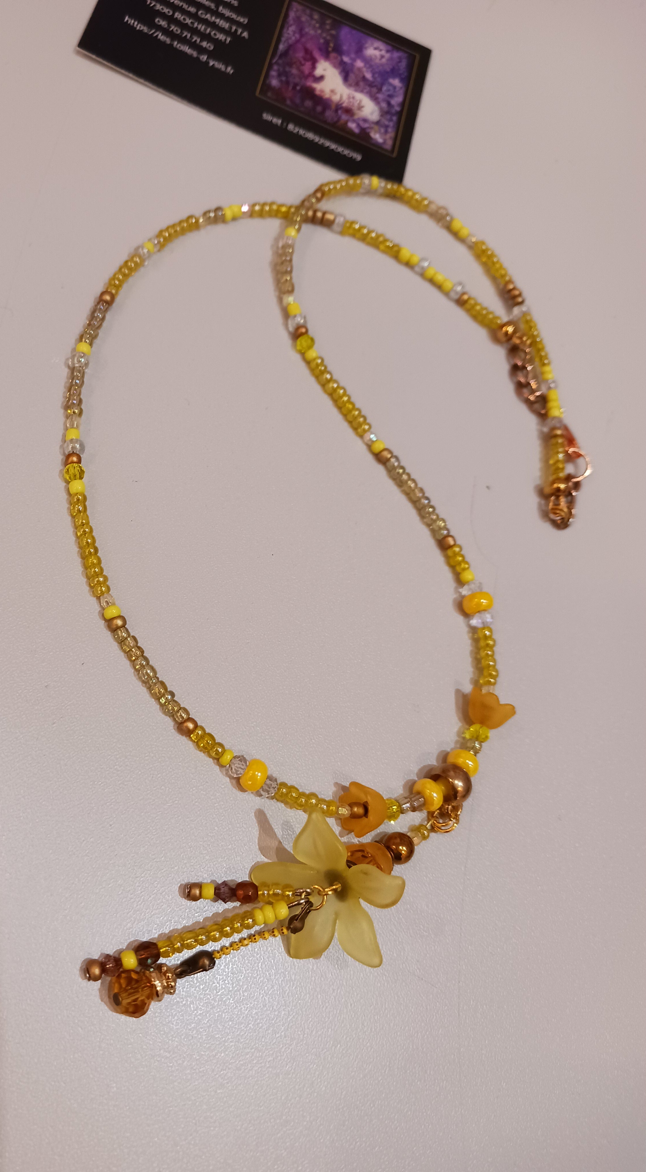 Collier fleurs 🌼
