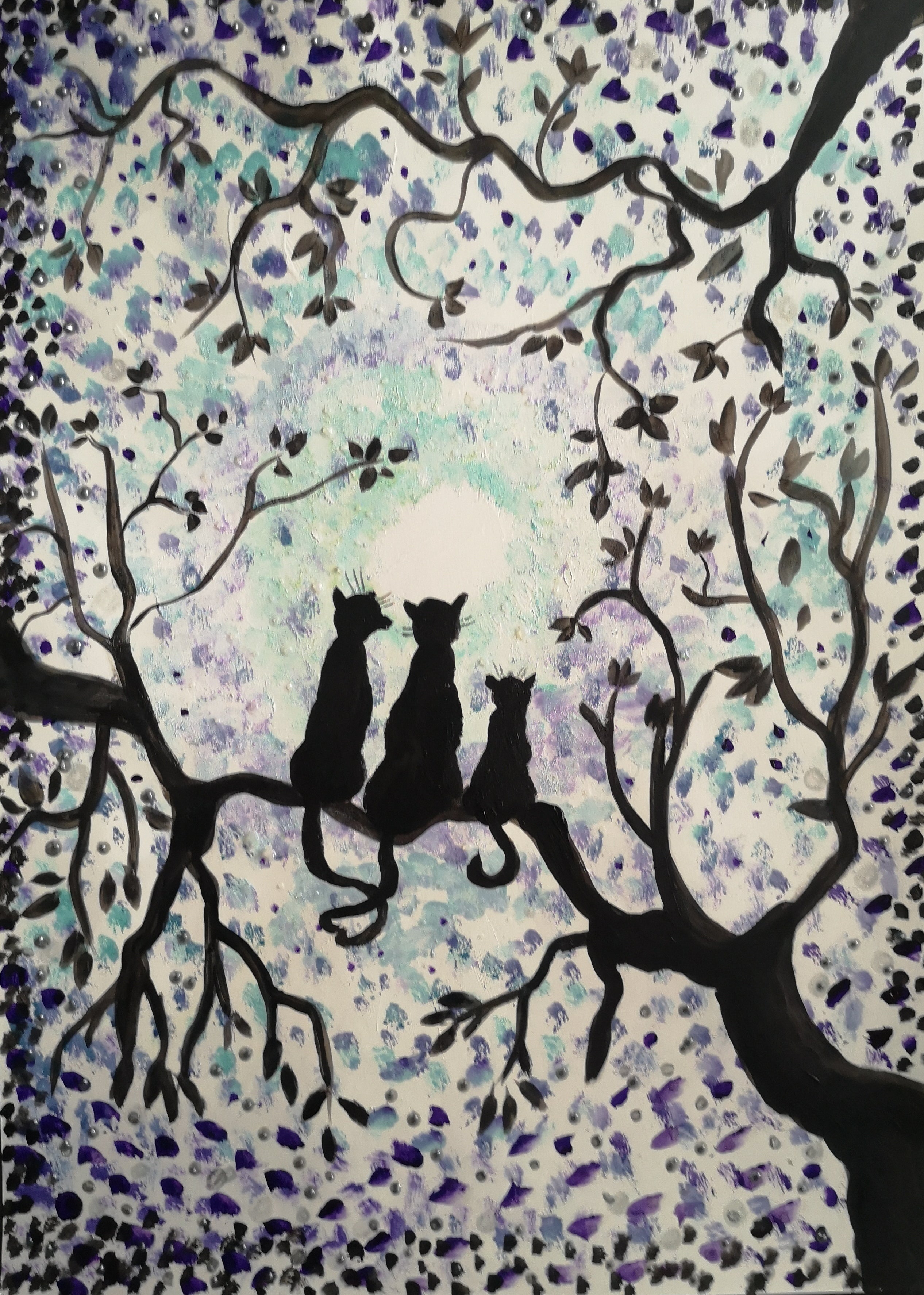 Trois chats perchés