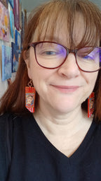 Grandes boucles "Mélancolie de Frida"