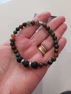 Bracelet homme agates indiennes