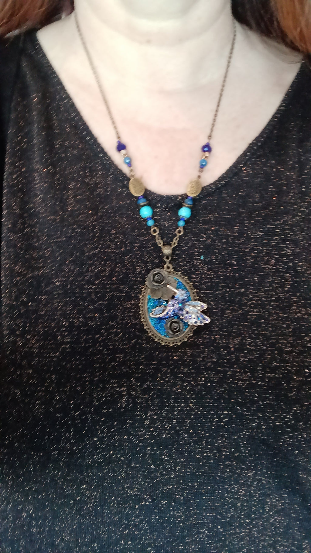 Collier Féérique "Petit colibri"