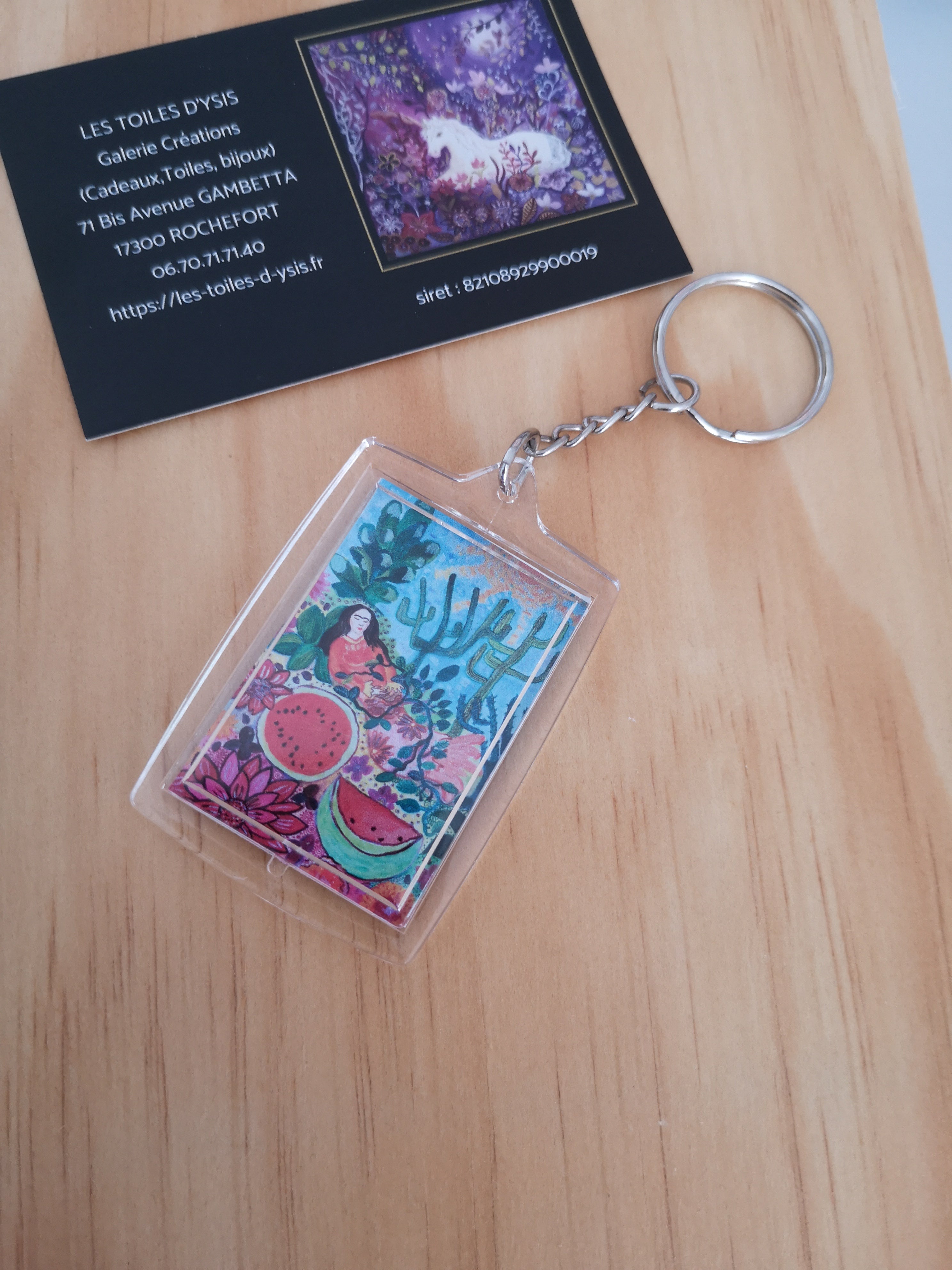 Porte Clef Frida Kahlo Femme végétale