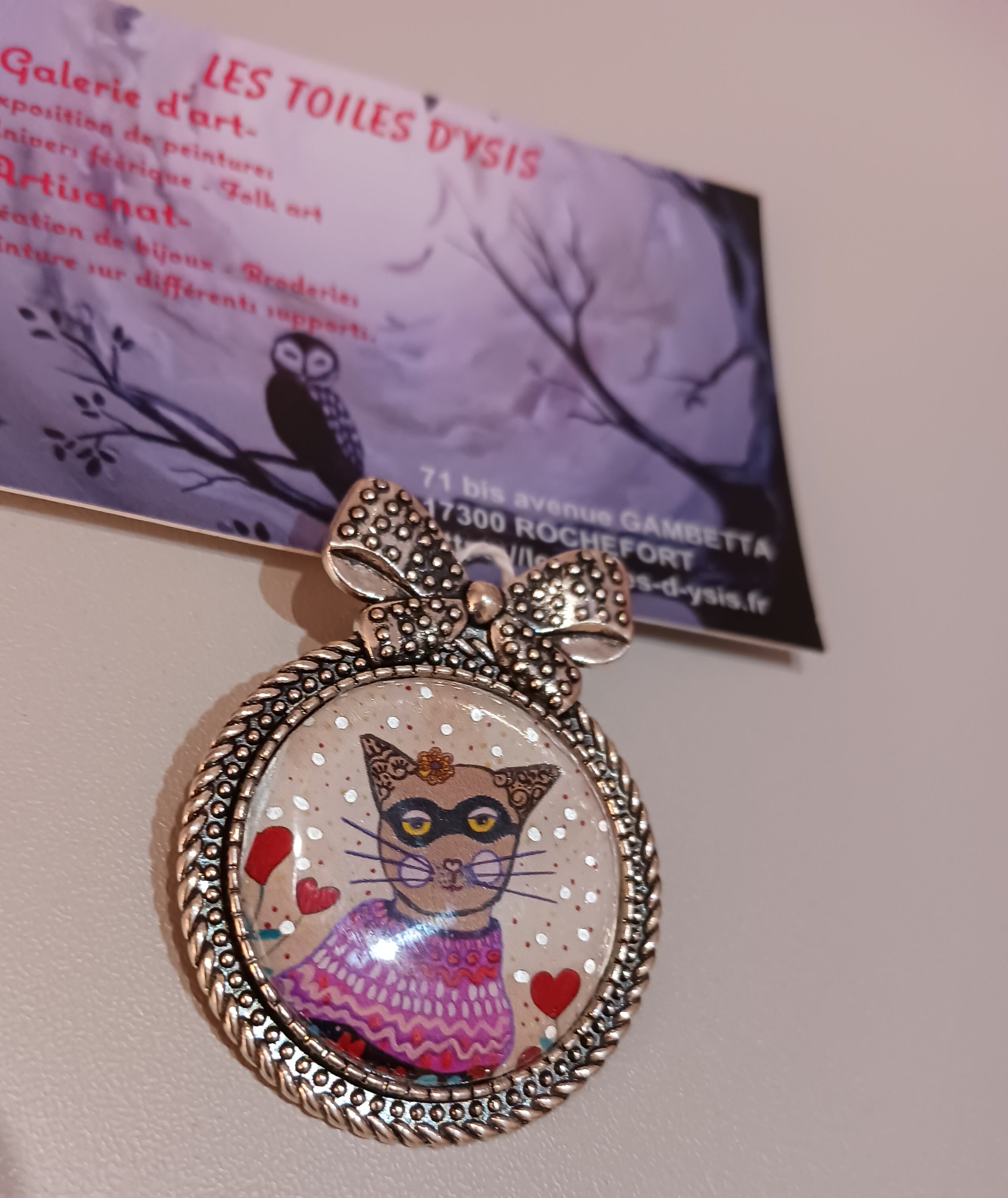 Broche Mona la masquée