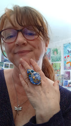 Grosse bague "Petite fée des étoiles"
