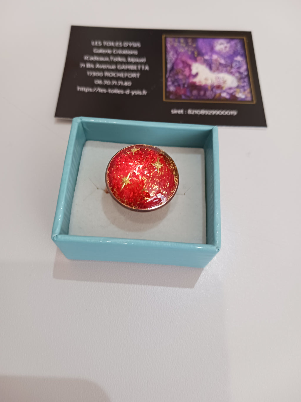 Bague "Red cosmos"