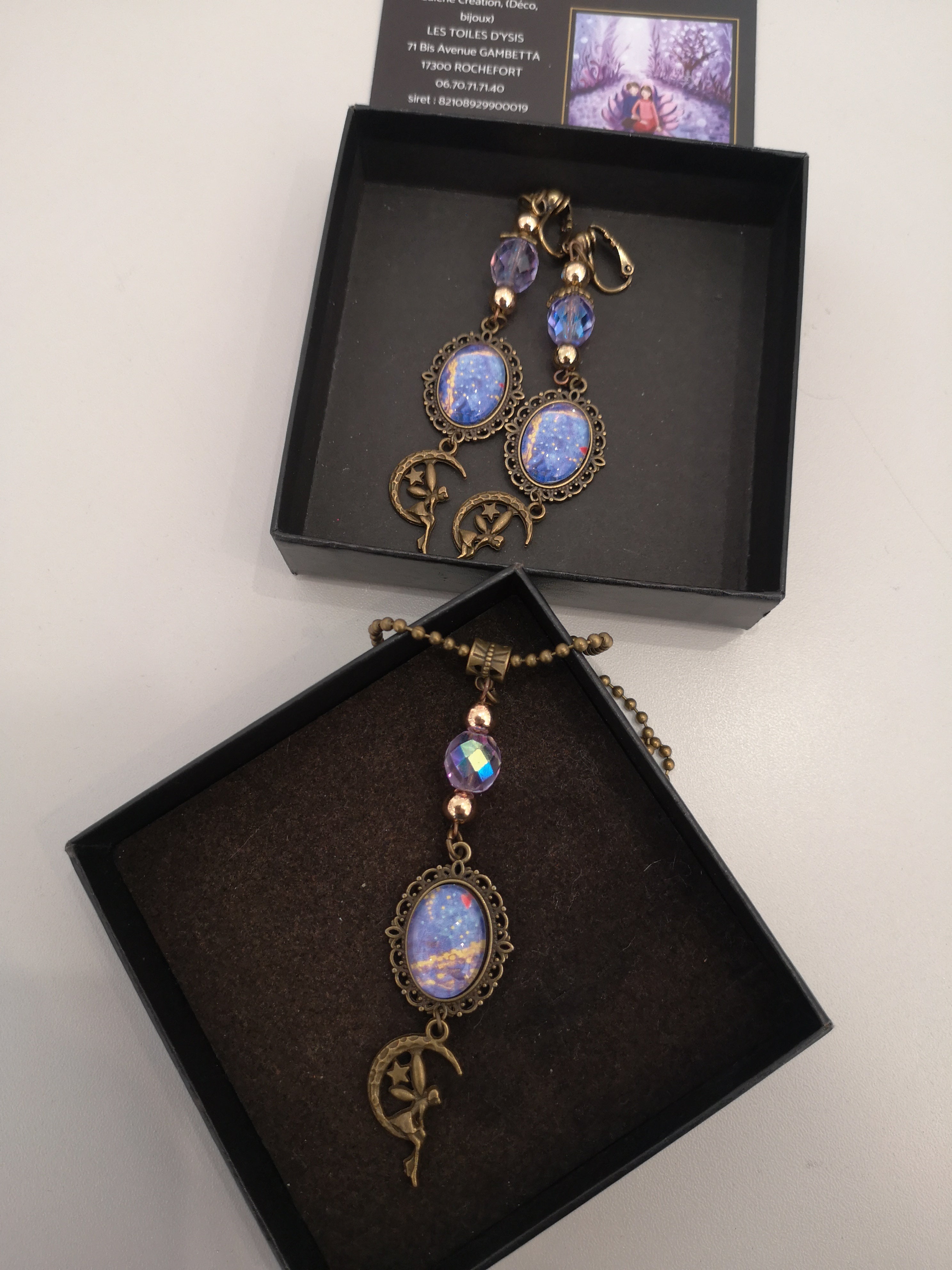 Parure lucioles et fées