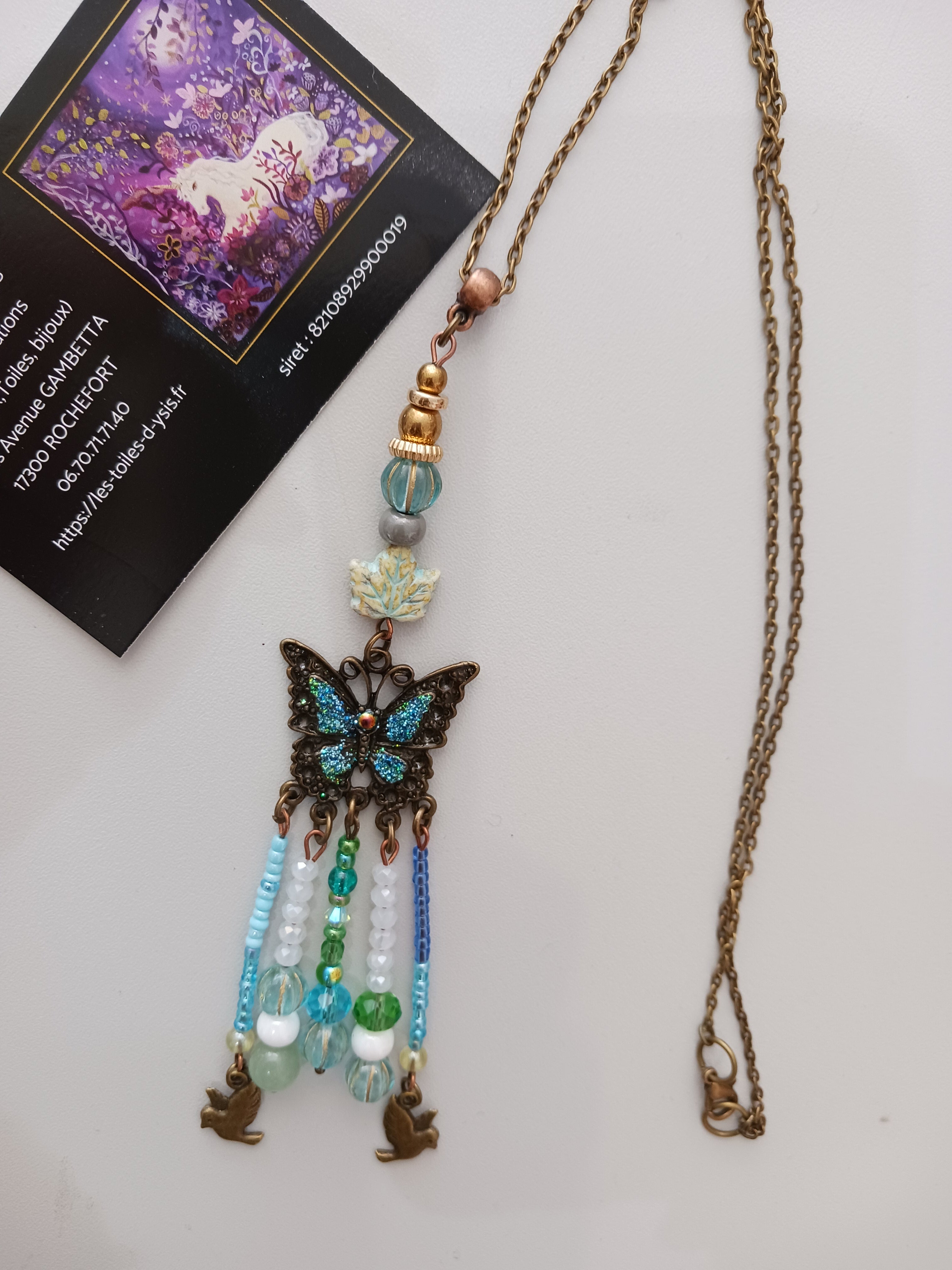 Collier Totem Papillon
