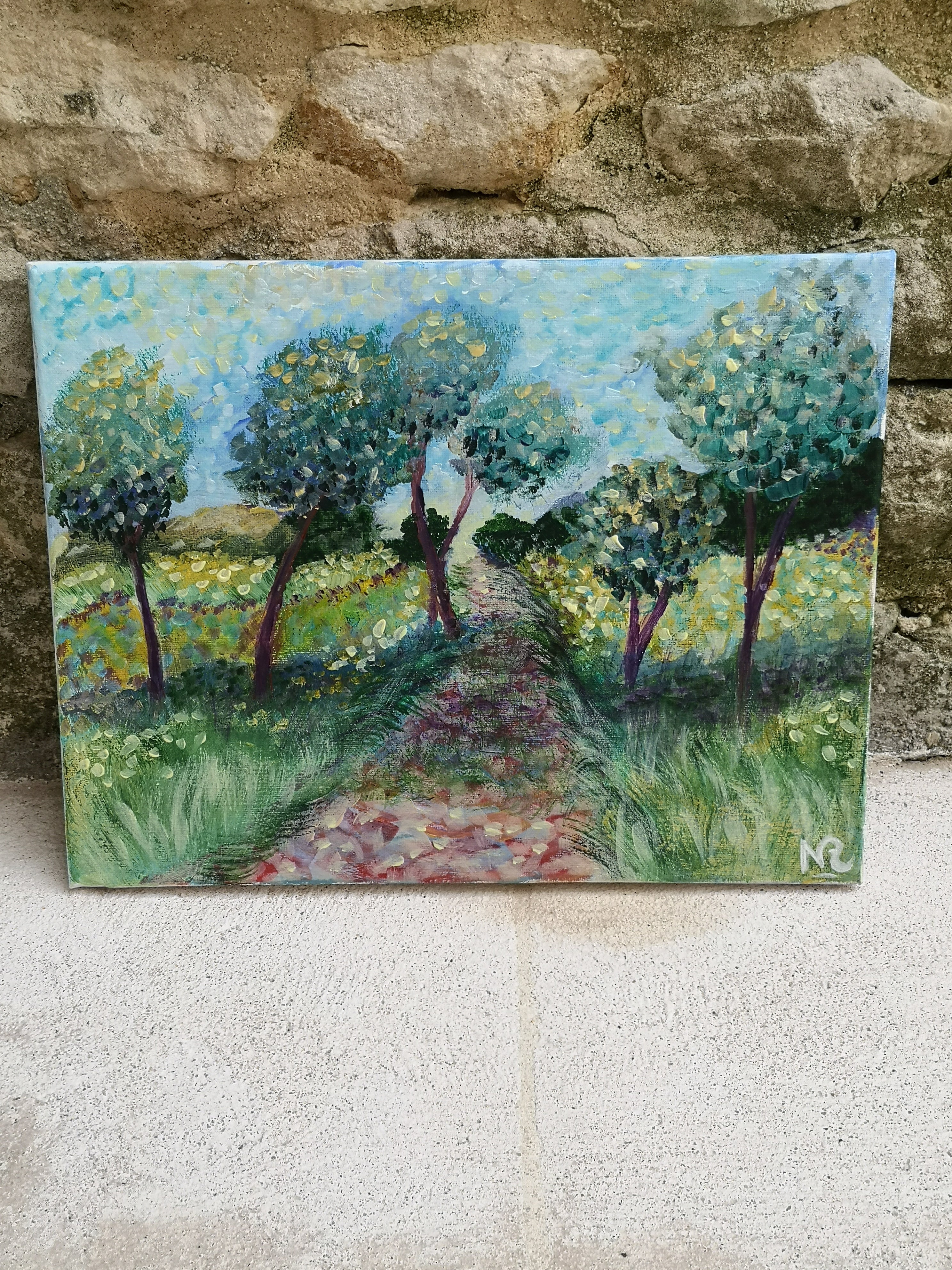 Six petits arbres