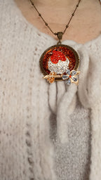 Collier petit rouge-gorge