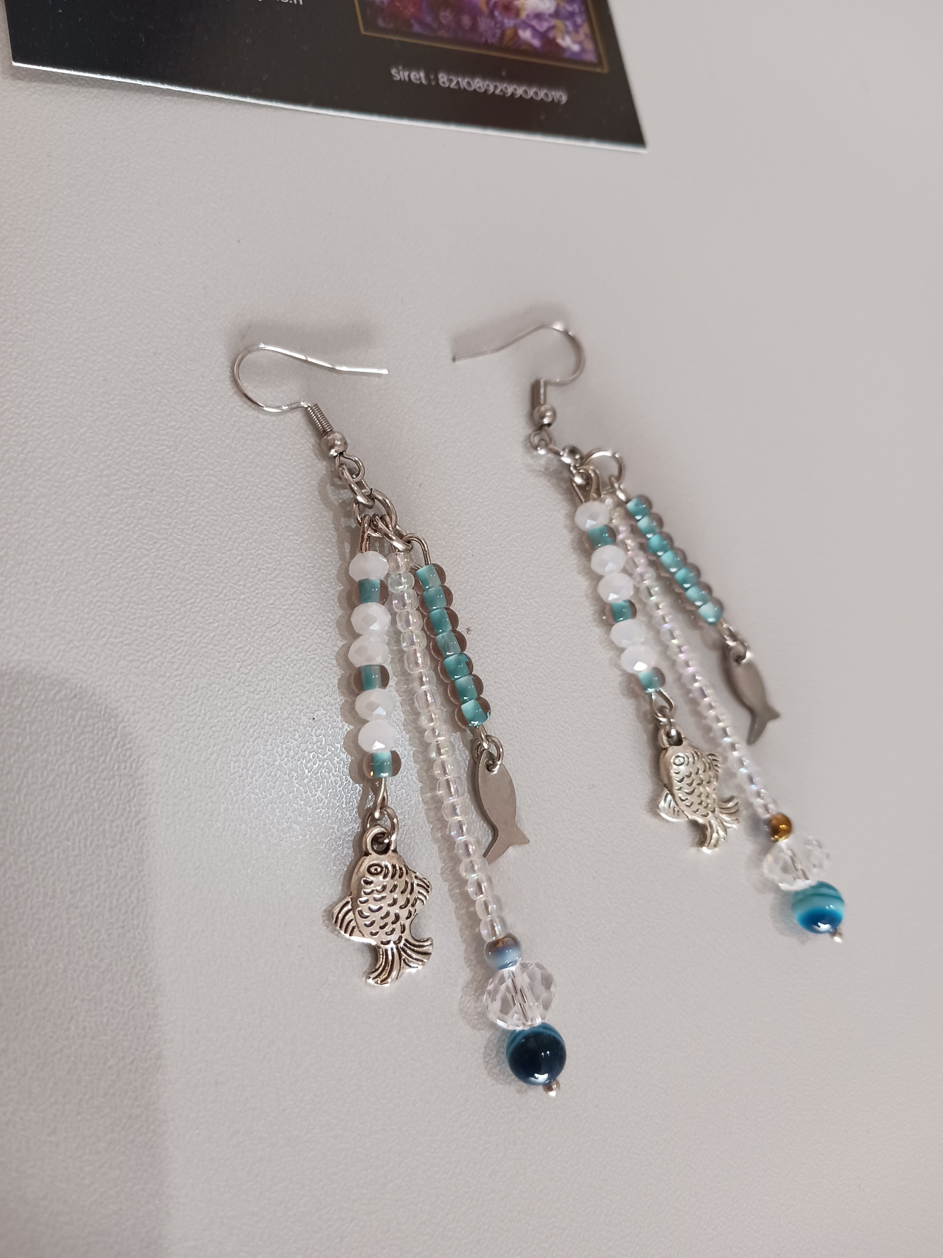 Boucles "Les petits poissons"