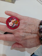 Bague En rouge et rose